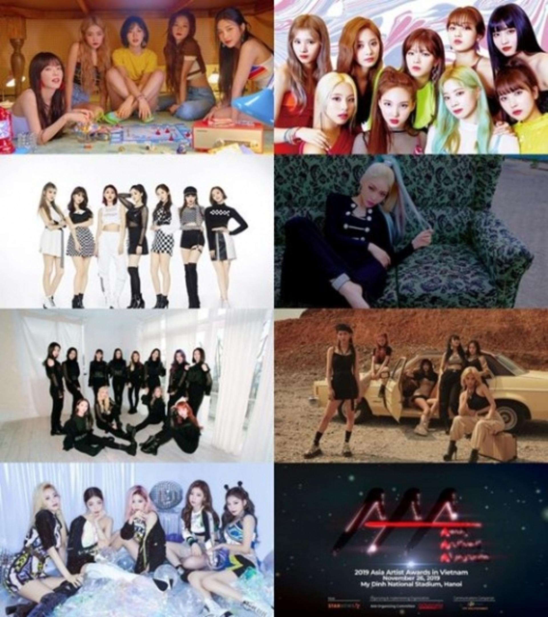 "레드벨벳부터 청하까지"…'2019 AAA' 女가수 총출동