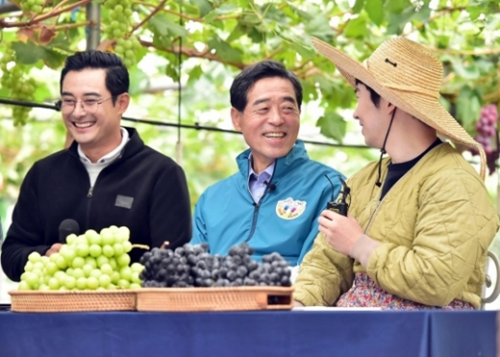 '개그맨 이문재·배우 이세창'…대부도 샤인머스켓은 어떤 맛일까