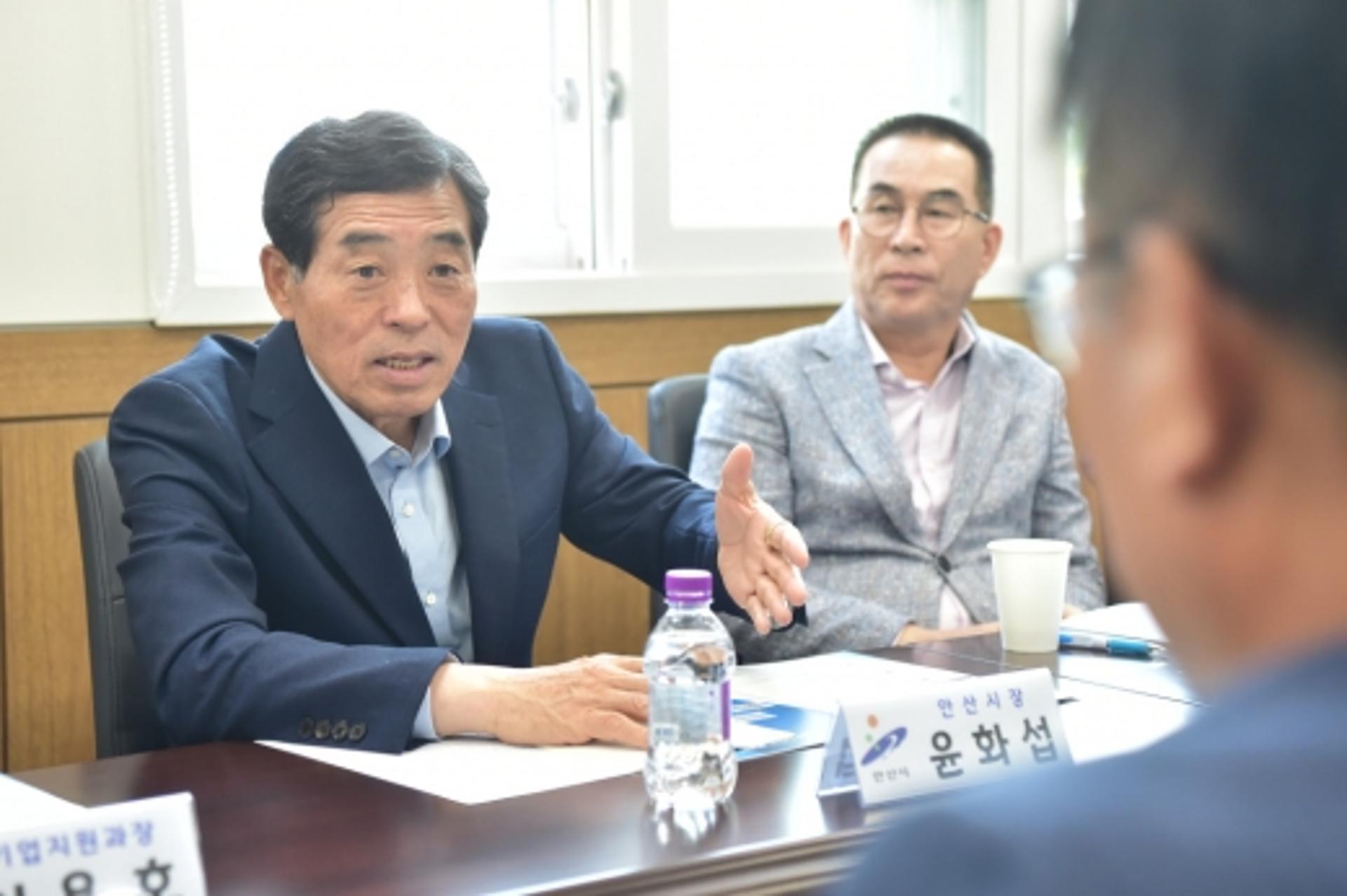 윤화섭 시장, 중소기업 현장 찾아 애로사항 청취
