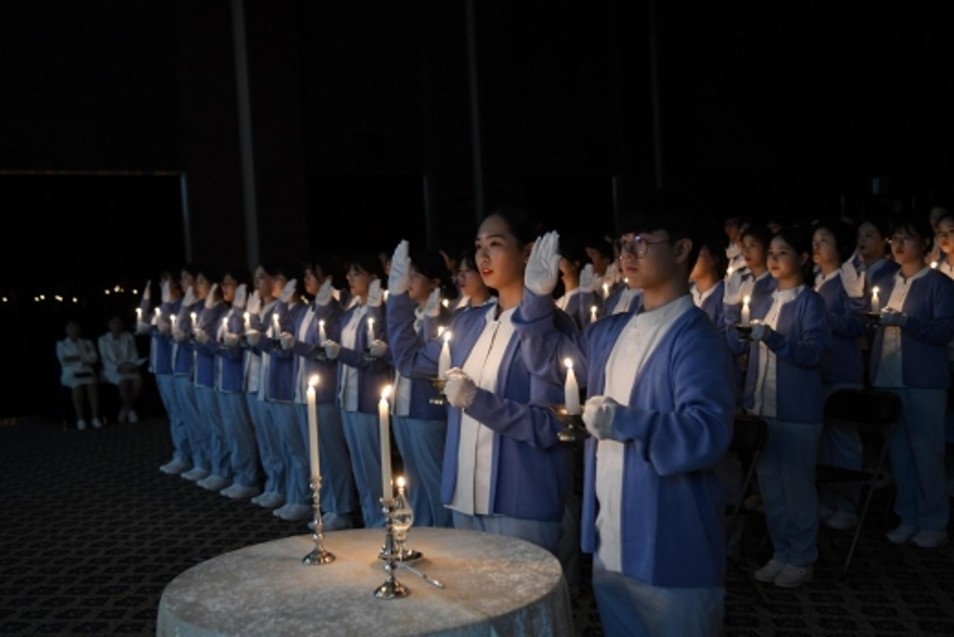 신한대학교 간호대학 132명 나이팅게일 선서식 진행