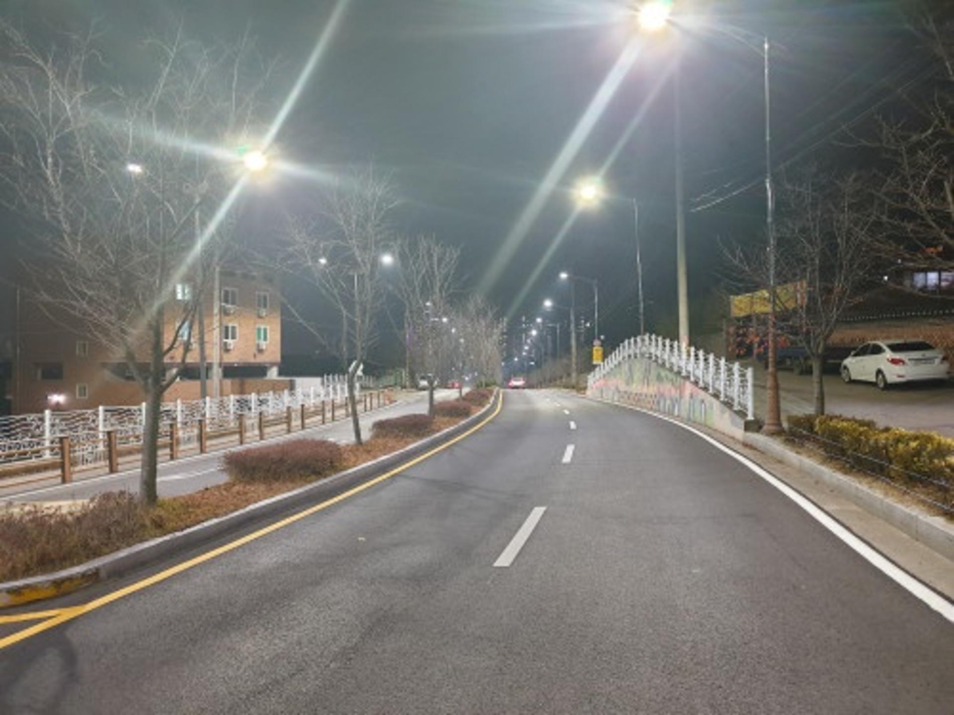 안성시, 도로변 노후 가로등 LED로 교체