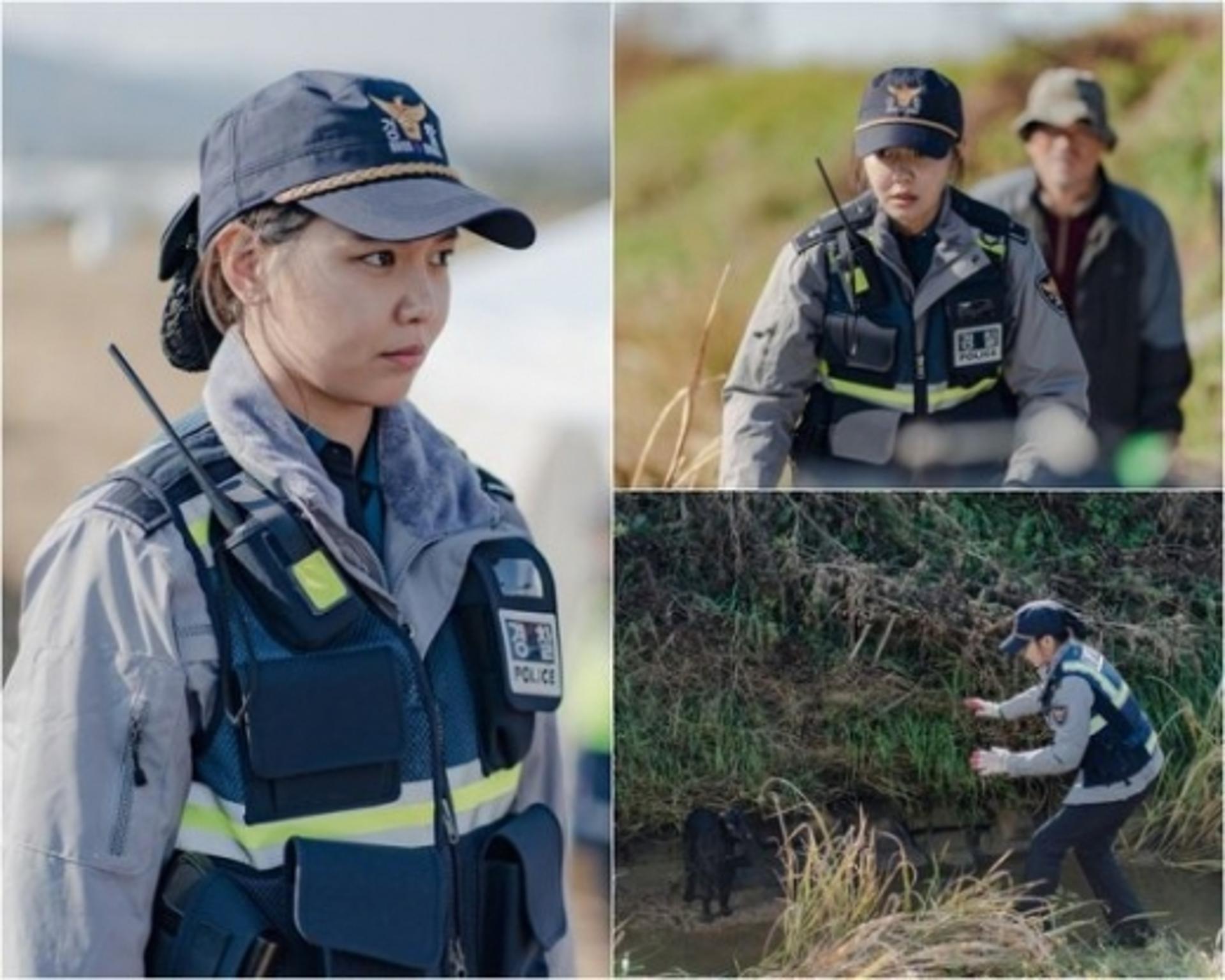 '본 대로 말하라' 최수영, 열혈순경 완벽변신… 촬영현장 공개