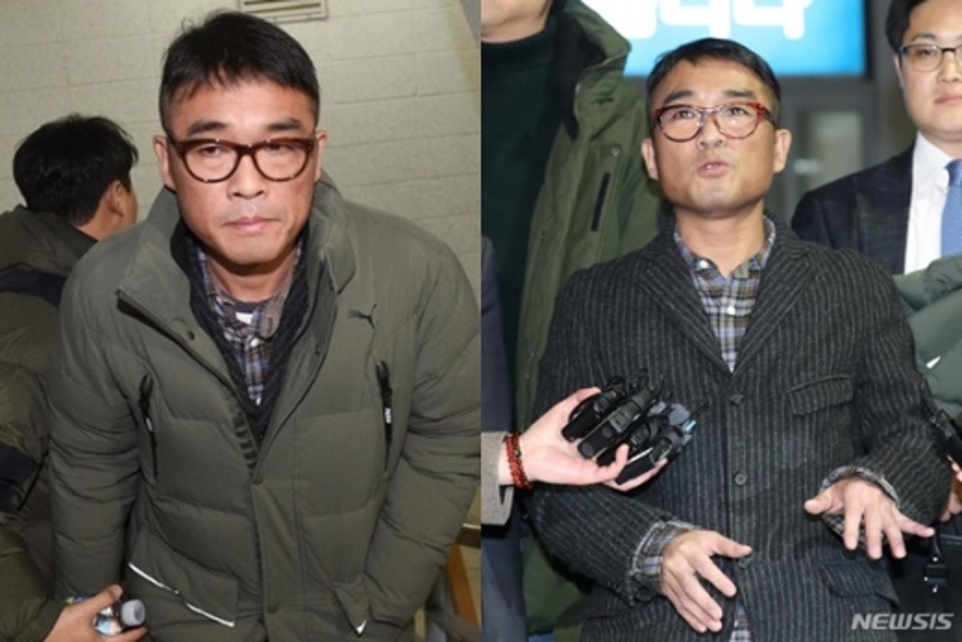 나올 땐 '배트맨티' 가린 김건모, 논란 의식했나?