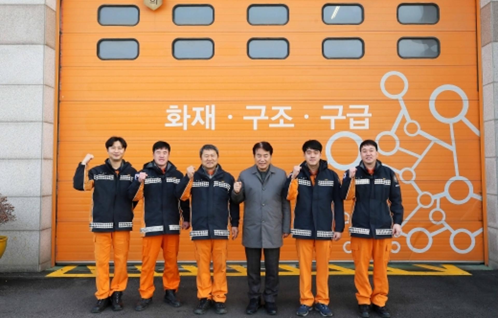 백군기 용인시장, 설연휴 현장 근무자 격려