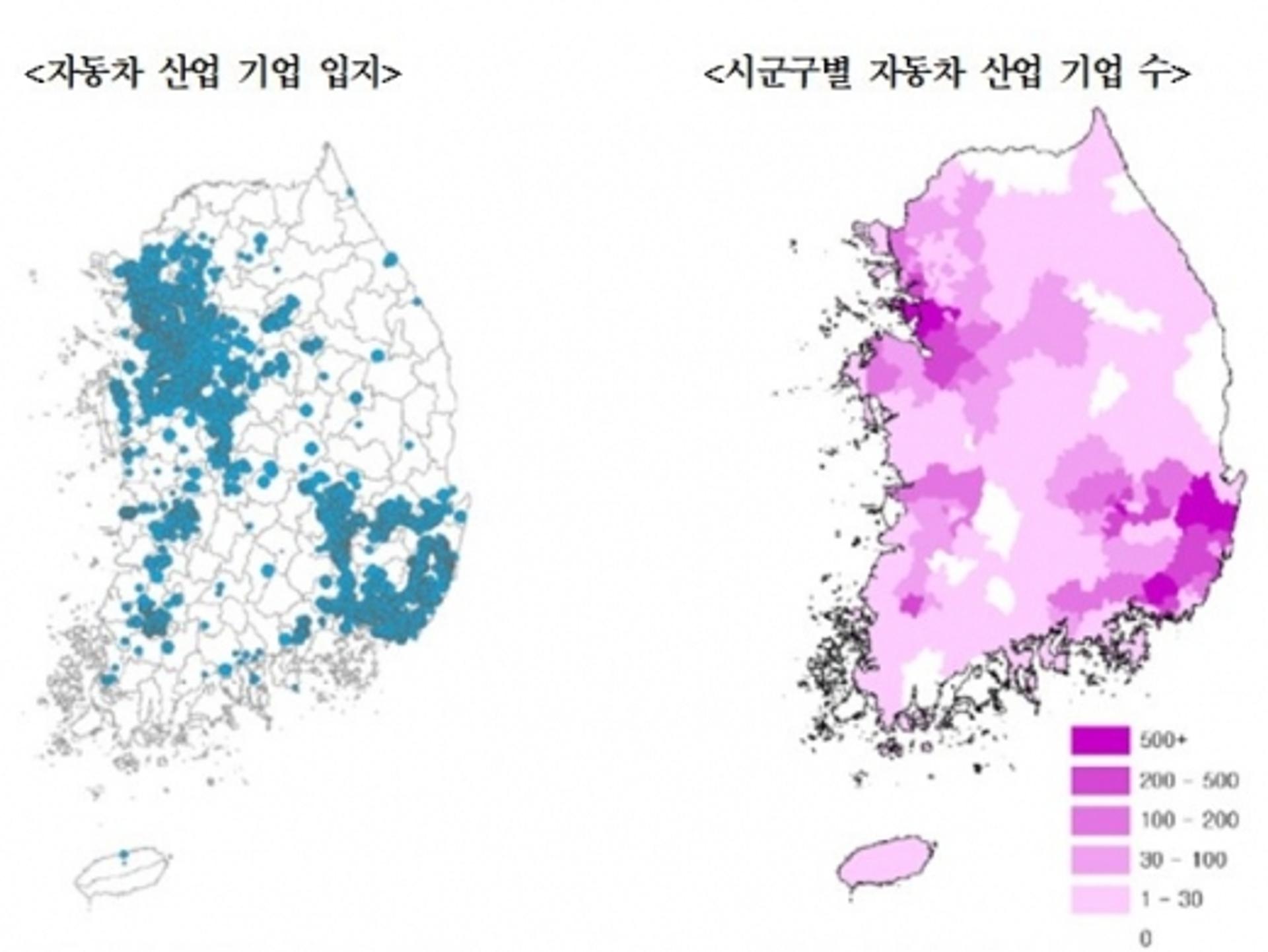경기연구원 "우리나라 자동차 소부장산업 메카는 경기 남부-충남 북부"