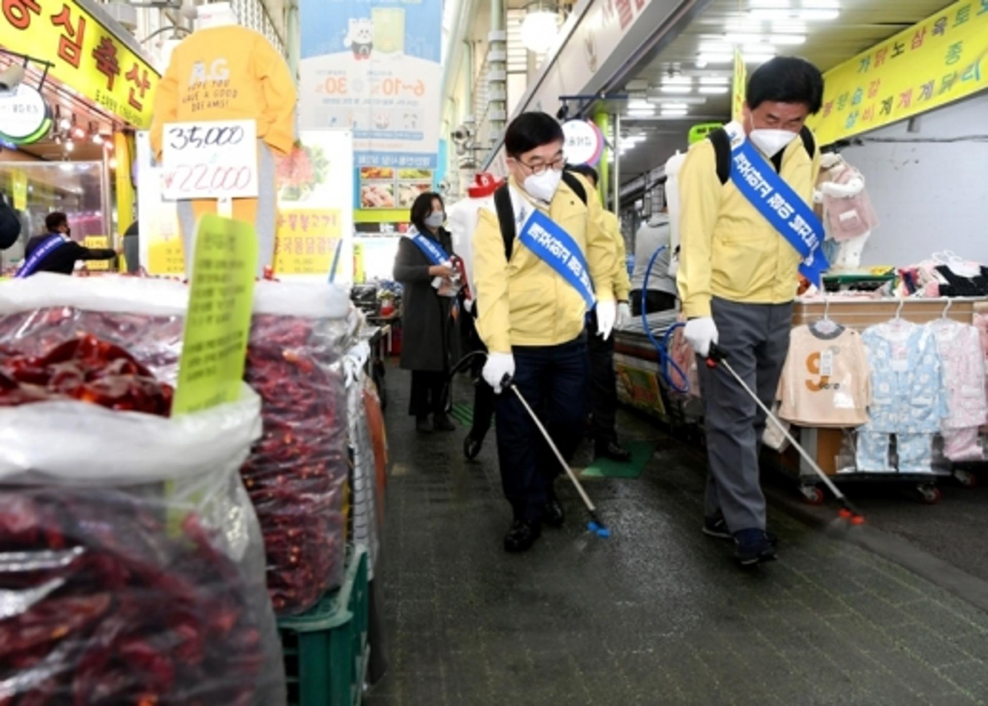 광주시 경안전통시장, 신종코로나 확산방지 앞장