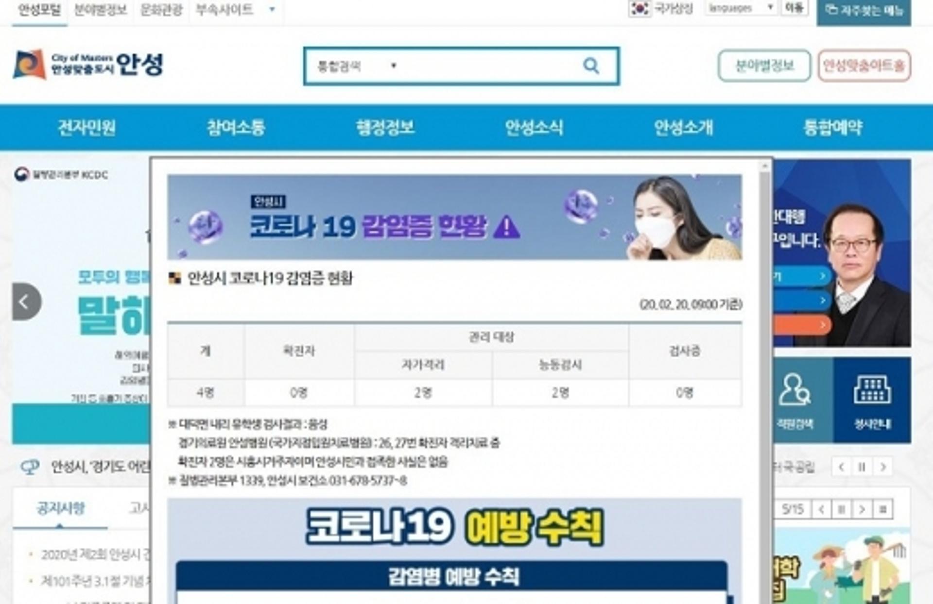 안성시 코로나19 의심 유학생 2명, 음성 판정