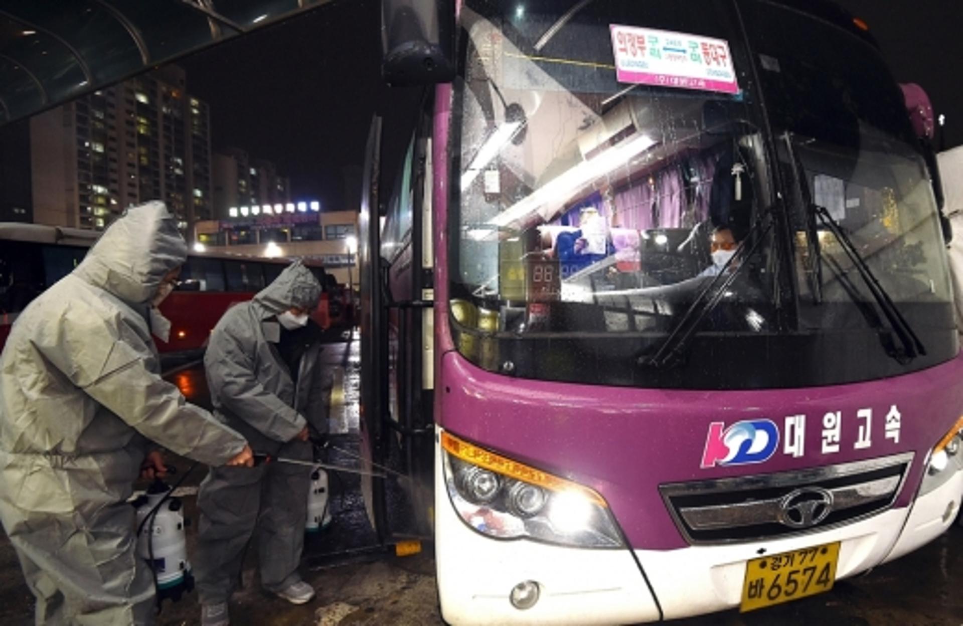 의정부시, 대구발 고속버스 방역 총력… 발열검역소 설치