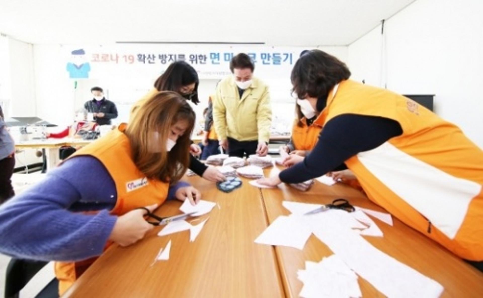 안양시, 필터교체형 면마스크 직접 제작 배부