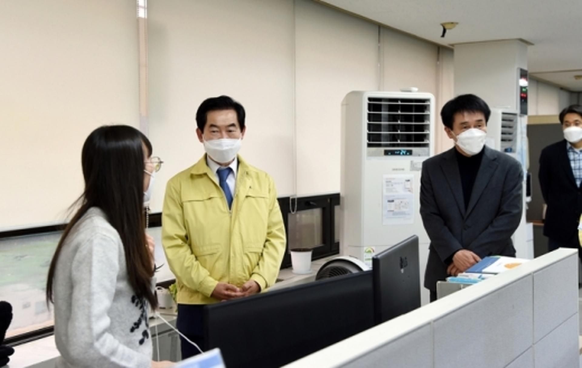 안병용 의정부시장, 콜센터 등 긴급 현장점검