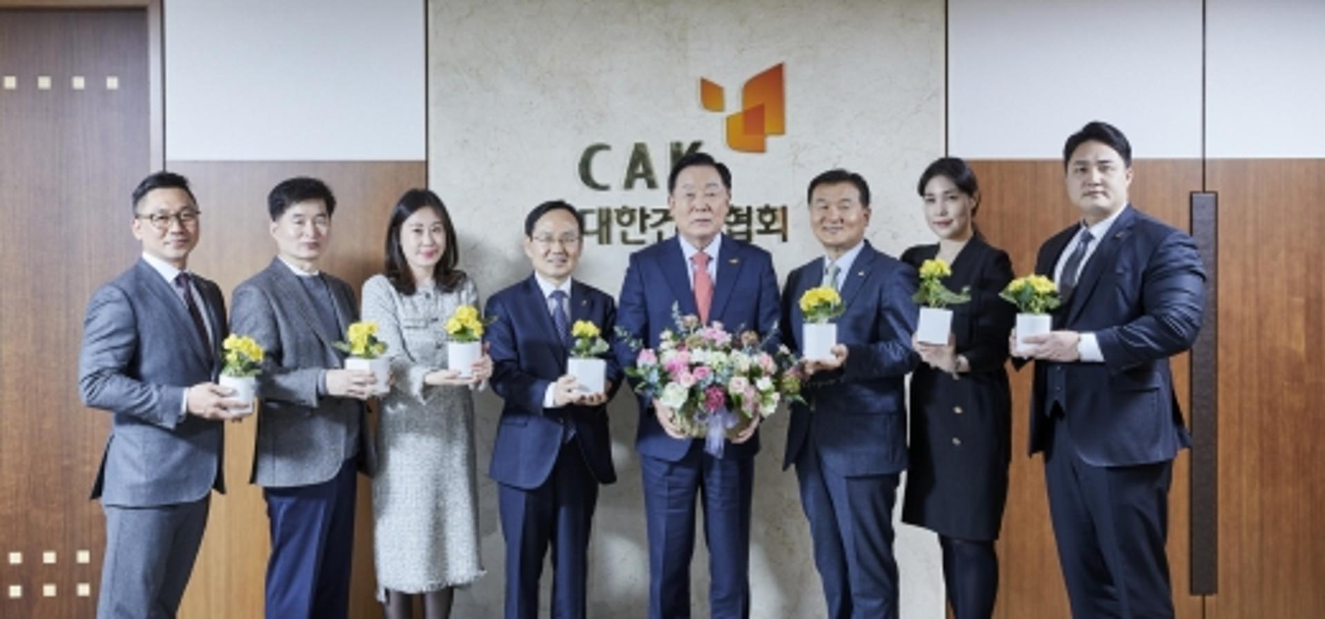 김상수 건설협회 회장, 화훼농가 돕기 릴레이 캠페인