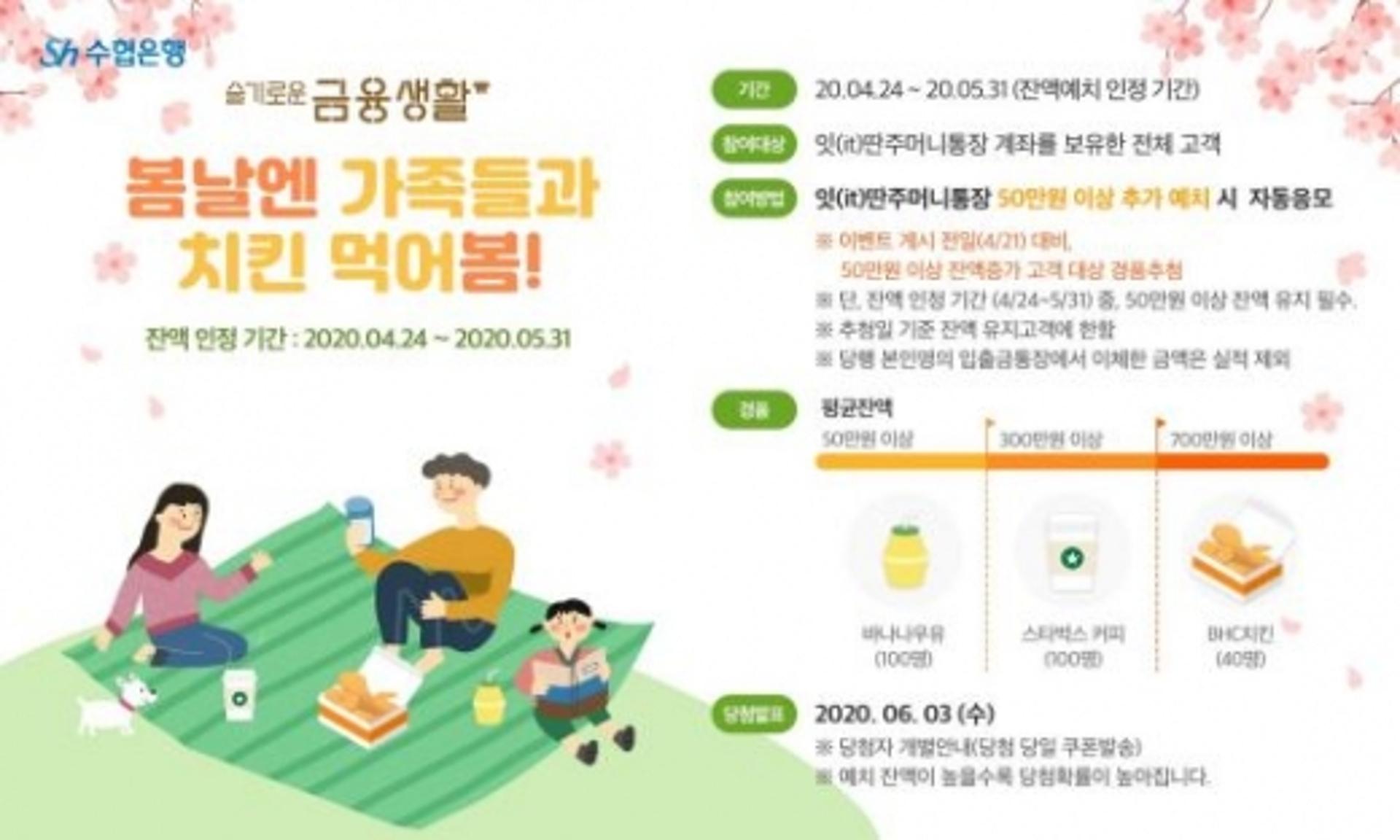 Sh수협은행, ‘잇딴주머니통장’ 이벤트… 하루만 맡겨도 연 1.0%