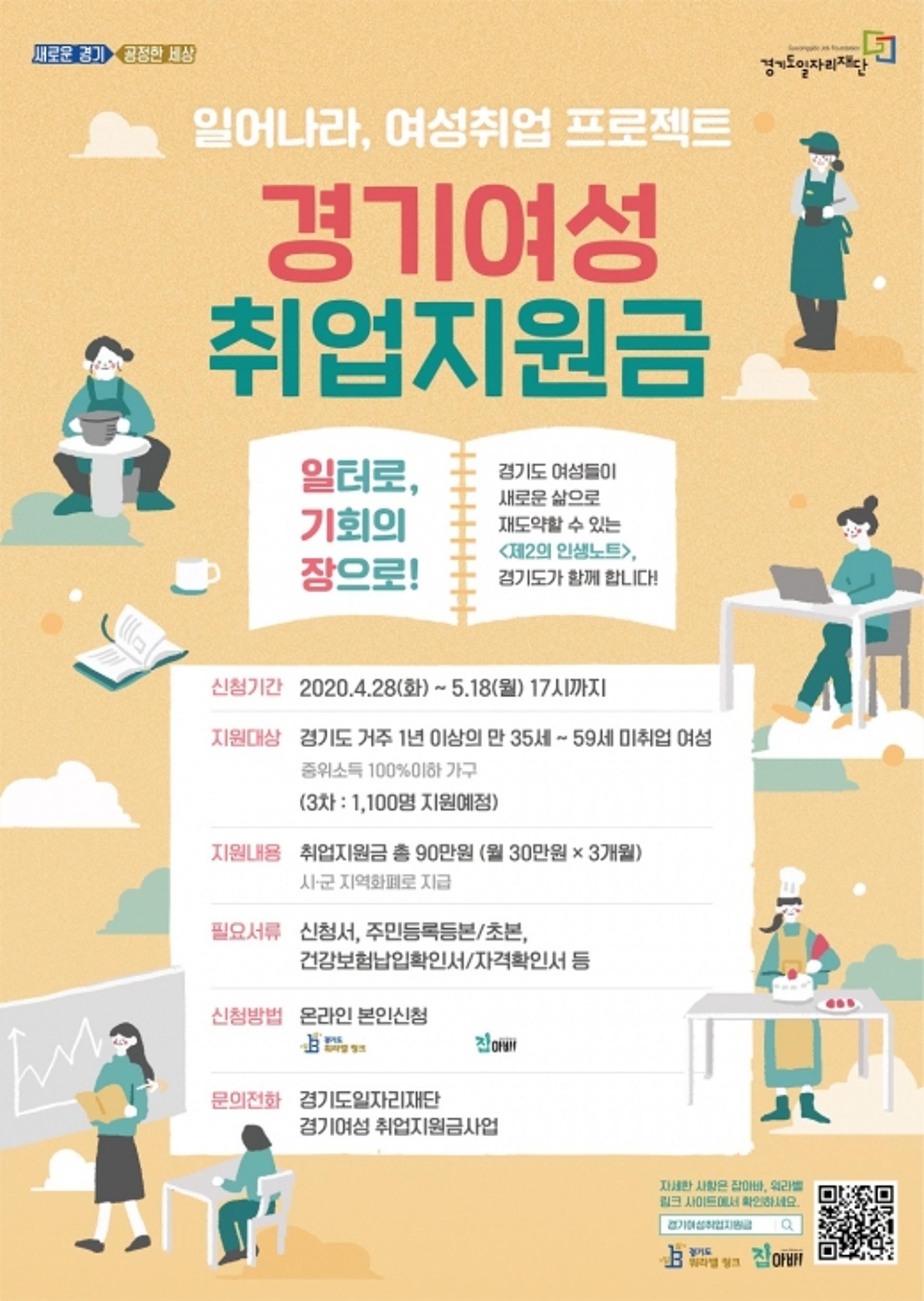 경기도, ‘경기여성 취업지원금’ 사업 대상자 3차 모집