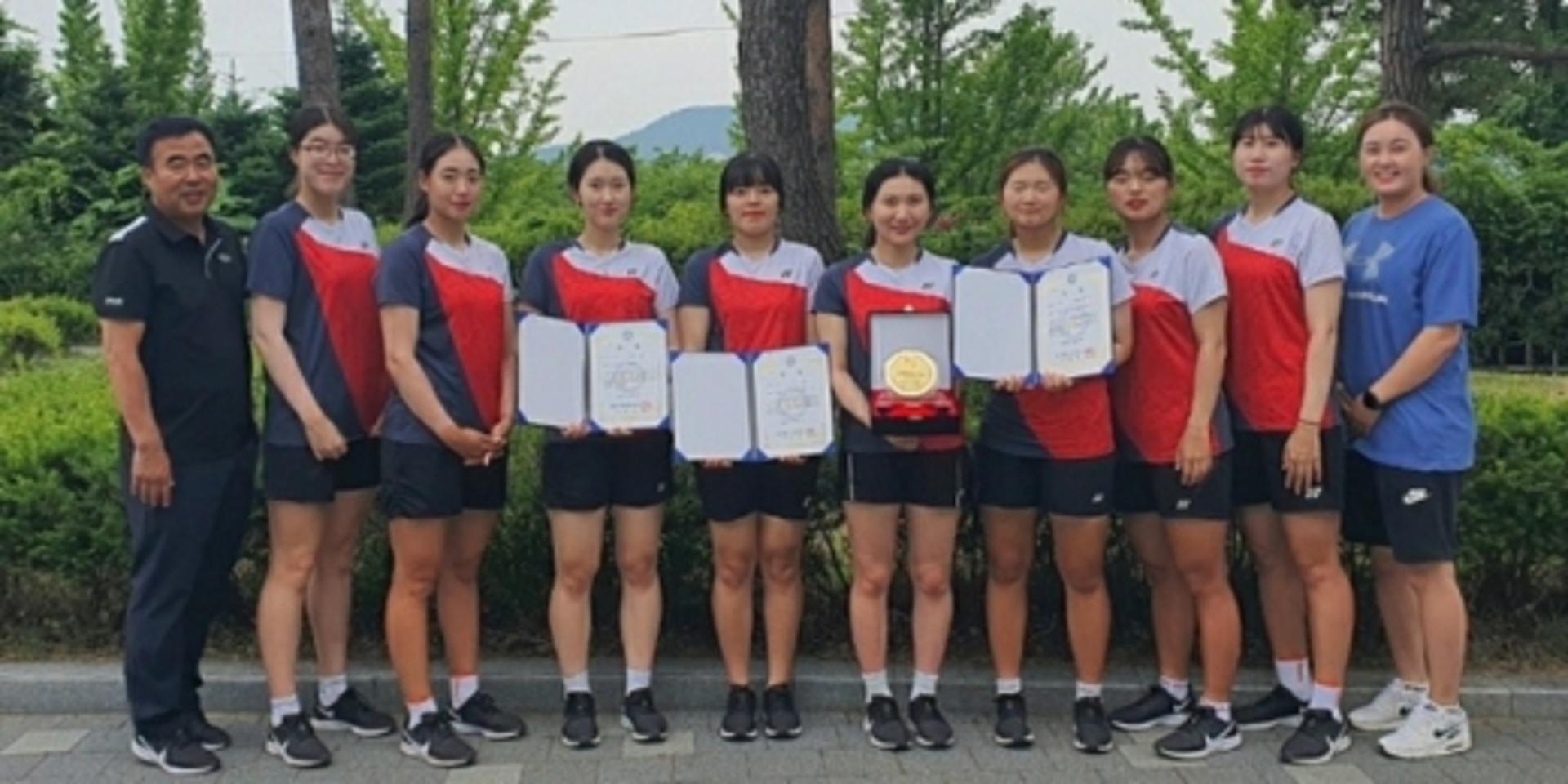 안성시청 테니스선수단, 춘계 실업 연맹전 복식 2위·단체전 3위