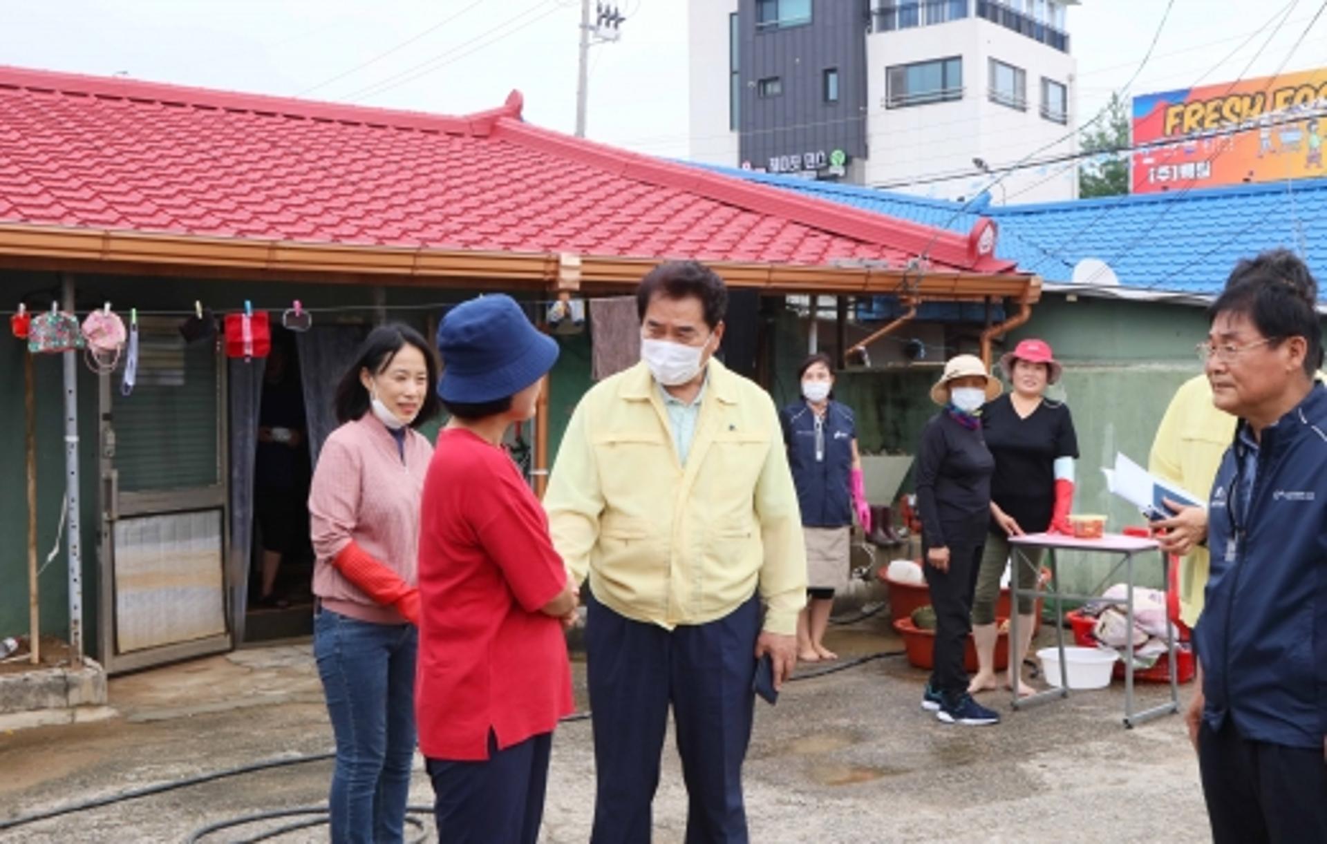 백군기 용인시장, "원삼·백암면 일대 특별재난지역 선포 건의하겠다"