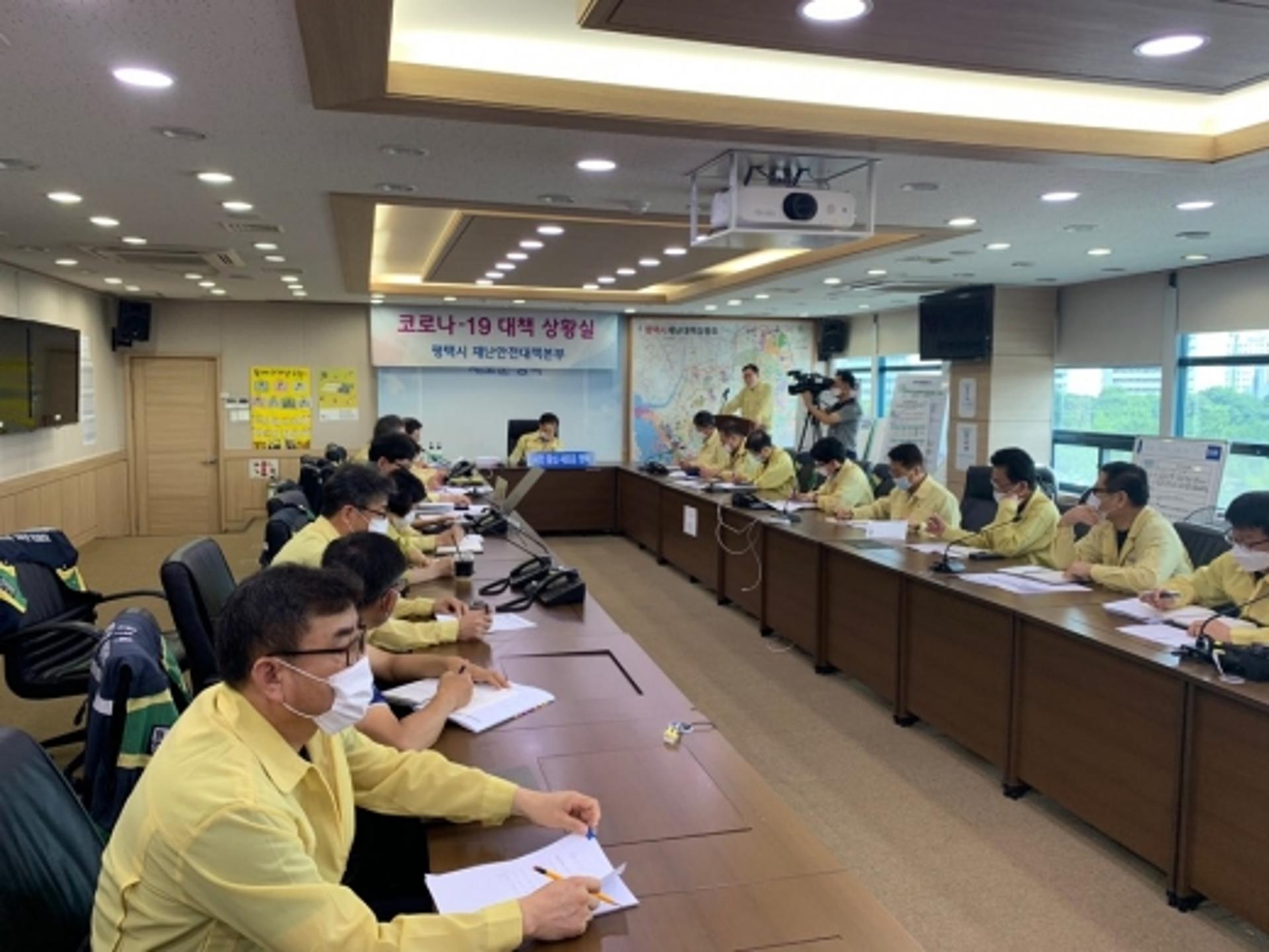 정장선 평택시장 "코로나19 지역 확산 차단 철저" 주문