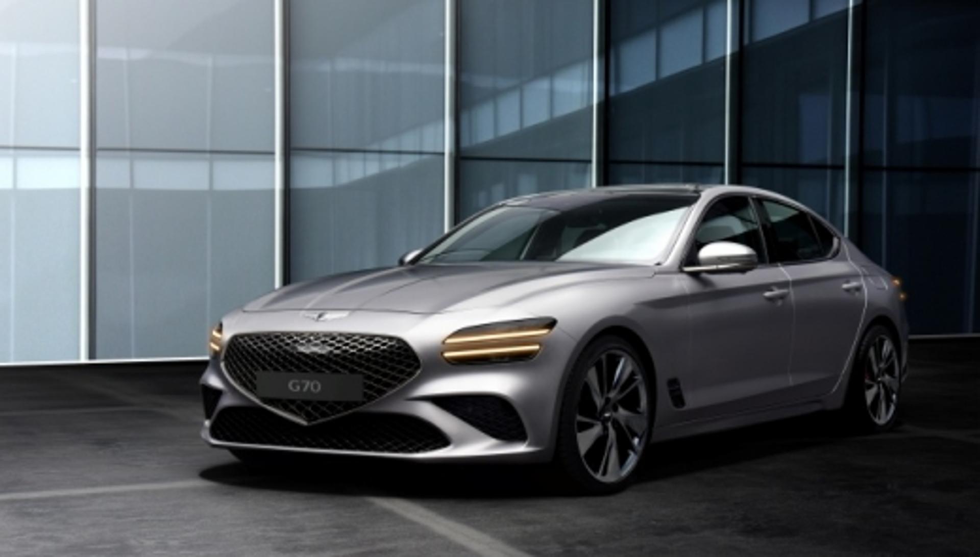 “출시는 한 달 더 기다리세요” 제네시스, ‘더 뉴 G70’ 새 얼굴 공개