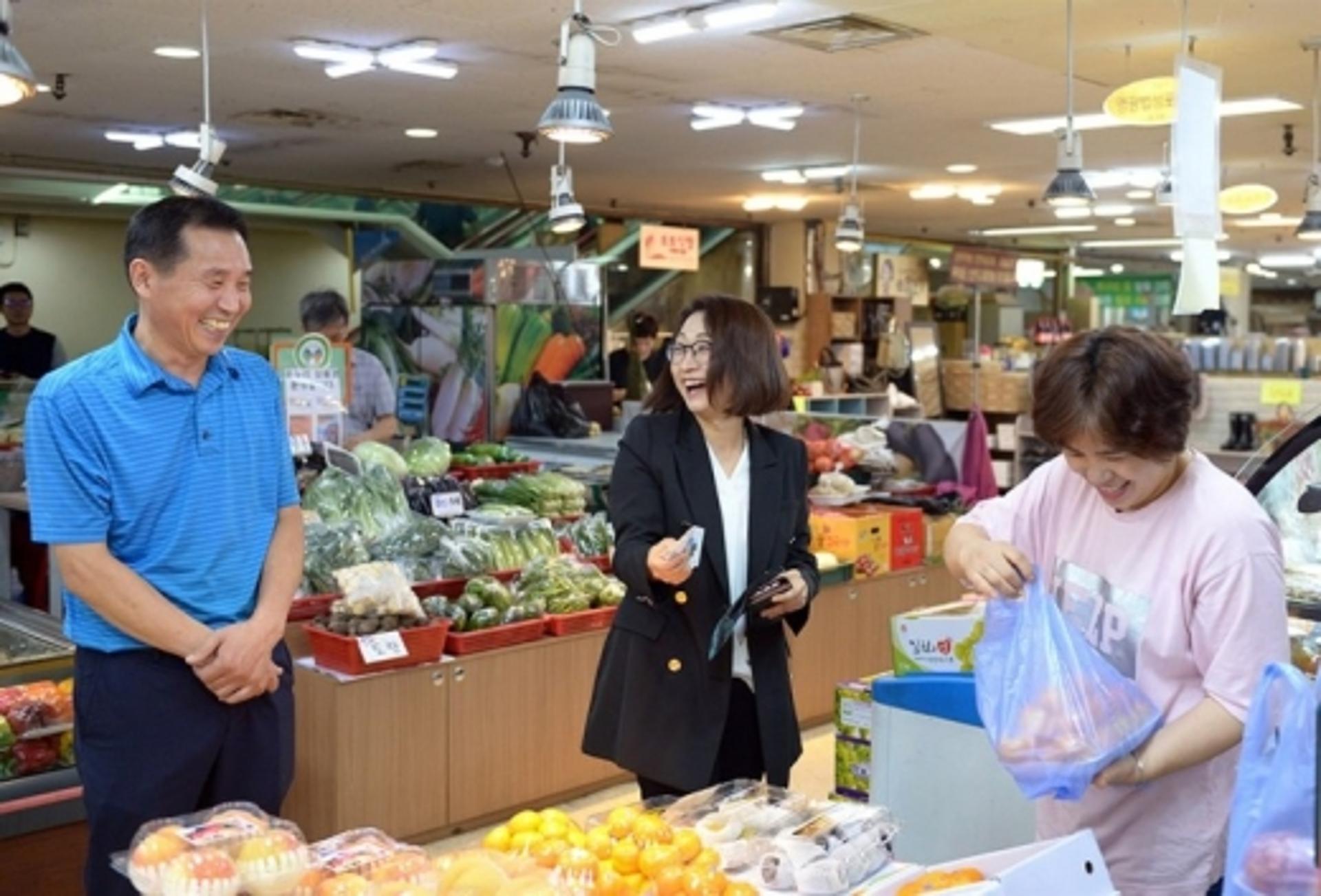 은수미 성남시장, 추석 명절 맞이 전통시장 방문