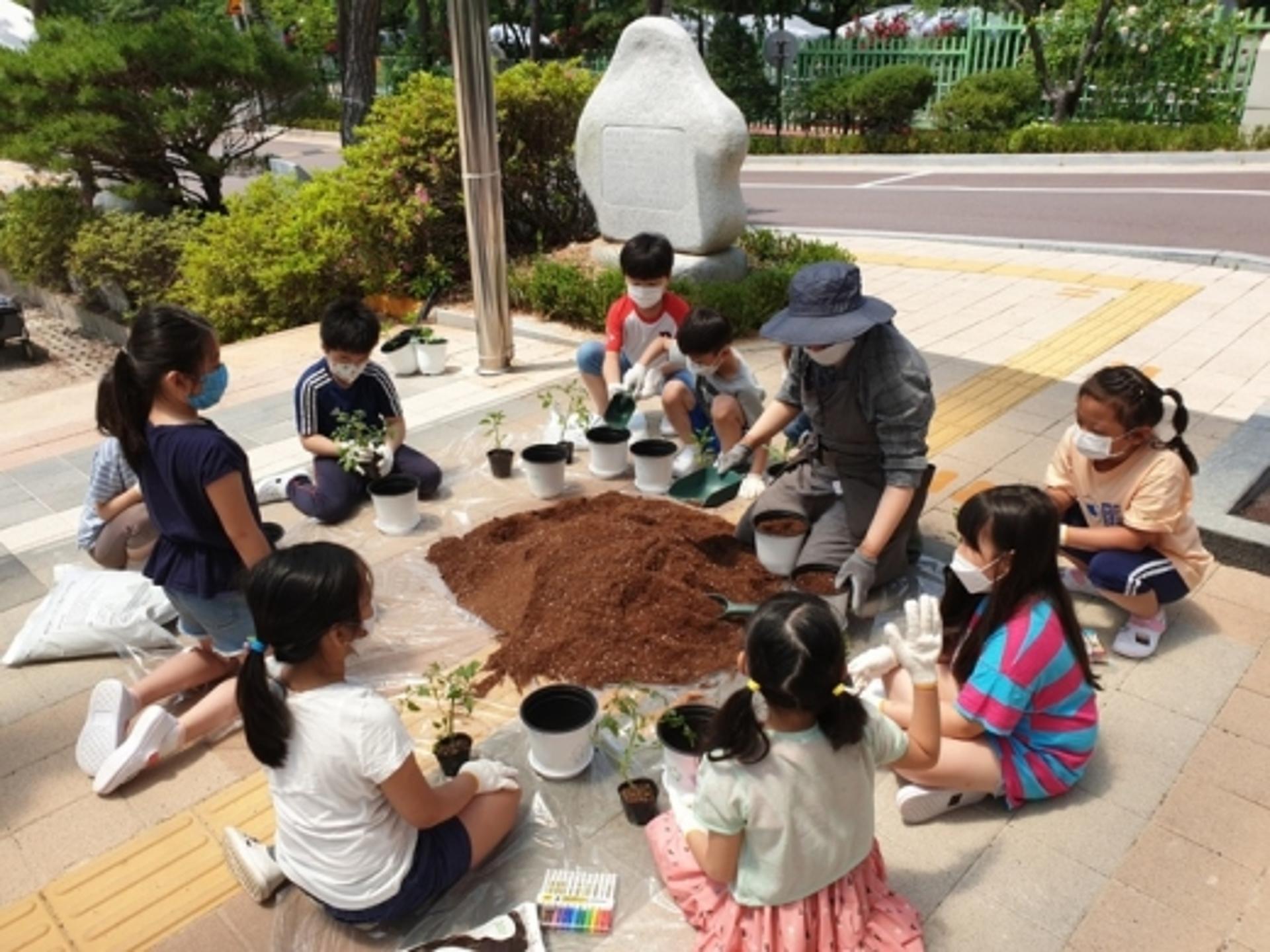 고양시, '학교 치유텃밭 교육' 학생들에게 '큰 호응'