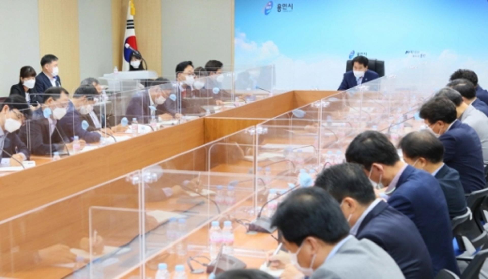 백군기 용인시장, 반도체 클러스터 등 중점과제 점검