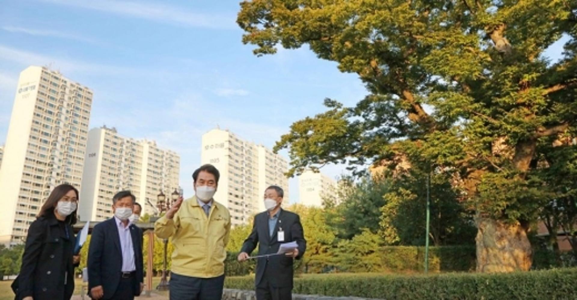 백군기 용인시장, 기흥구 4개 신설동 청사 건립 부지 현장 방문