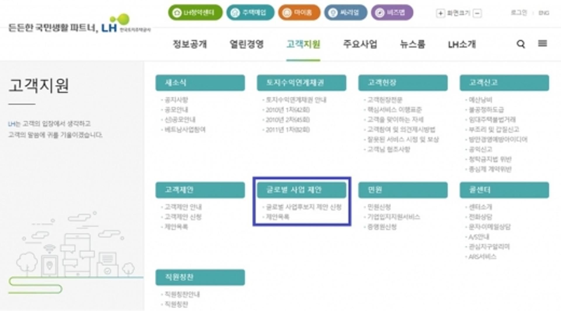 해외 사업 우량 후보지 찾아라… LH, 제안 신청시스템 운영