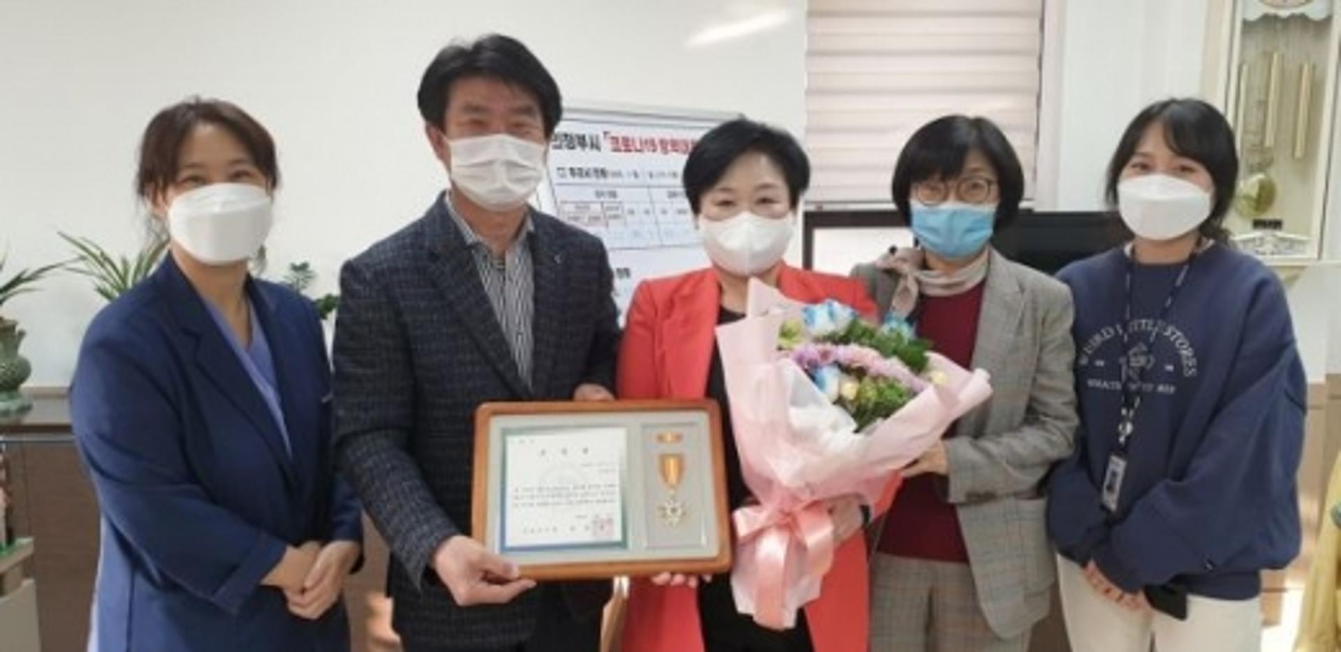 오현숙 민락중 교사, 국민건강증진분야 표창 수상
