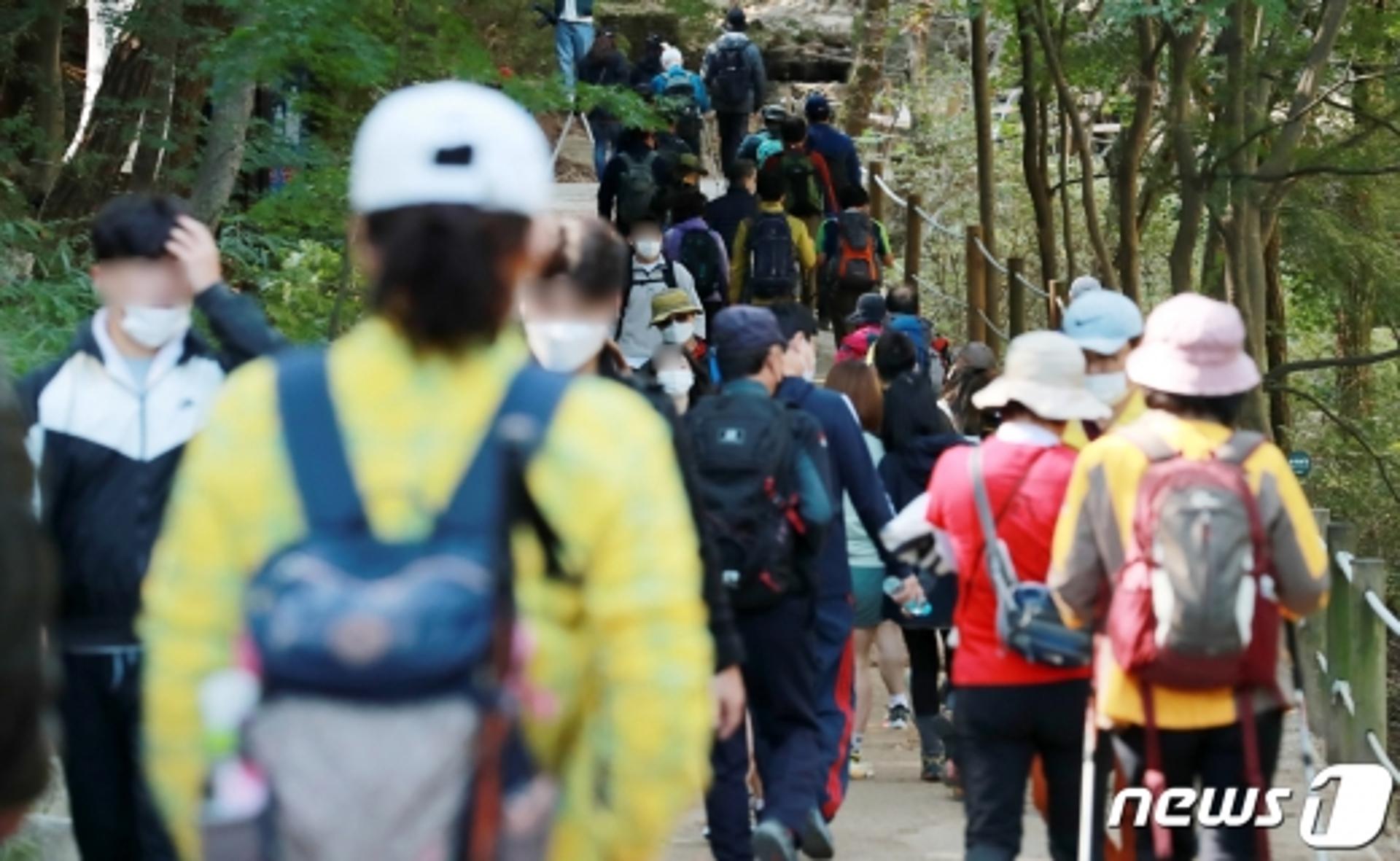 '단풍 절정' 내장산, 주말에 나들이객 1만명 몰렸다