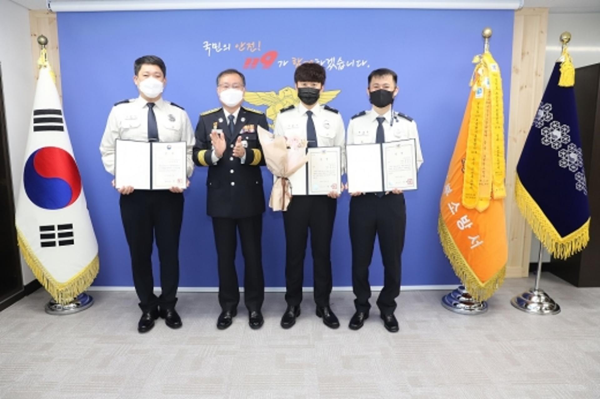 의정부소방서, 장관상에 도지사상까지 3명 수상 영예