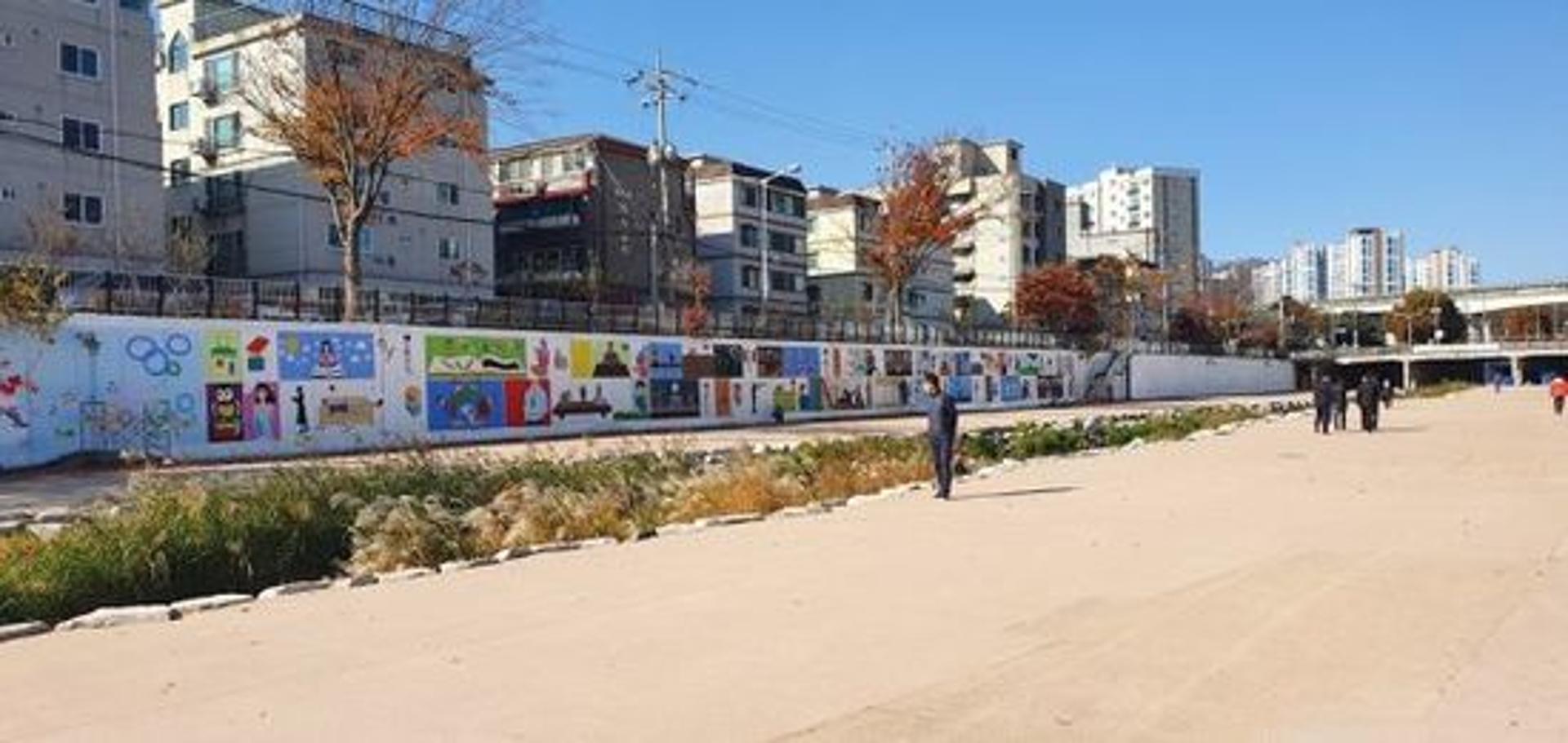 의정부시, 백석천 명품벽화 조성으로 새 단장