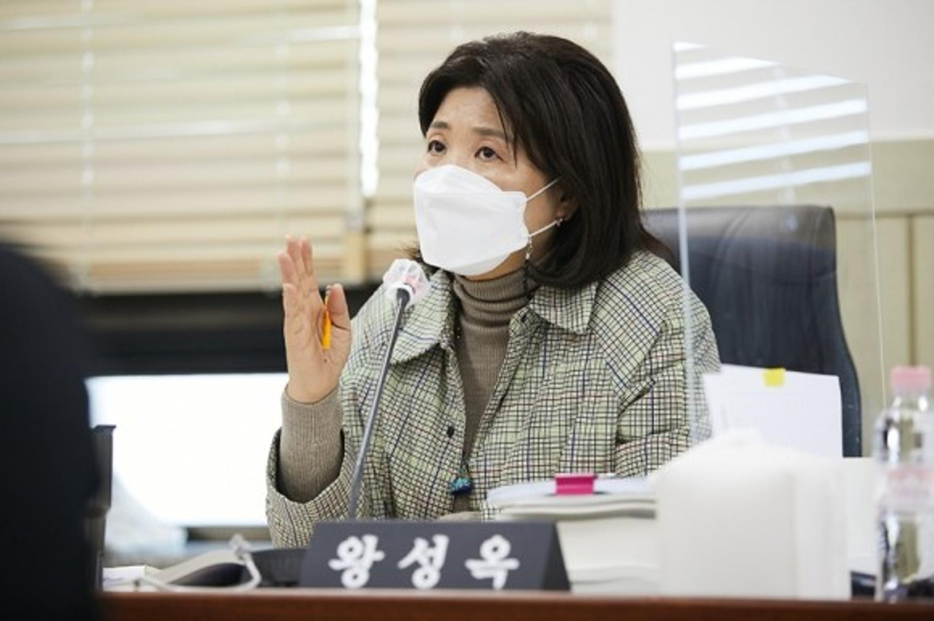 "안성 맞춤 아닌 안성맞춤 의원" 왕성옥 경기도의원, 행감서 지적