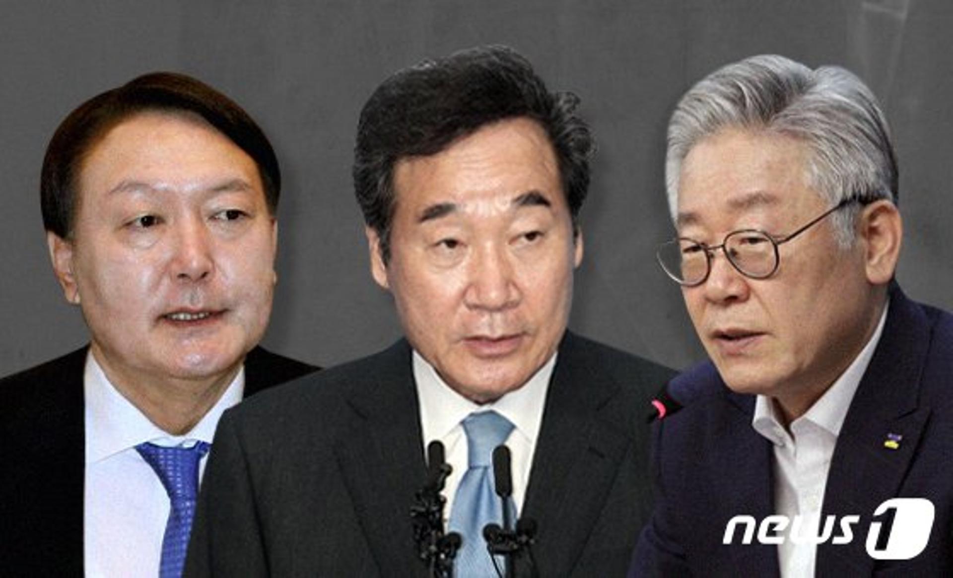 대선 가상 양자대결, 윤석열 42.5%-이낙연 42.3%…이재명 42.6%-윤 41.9%