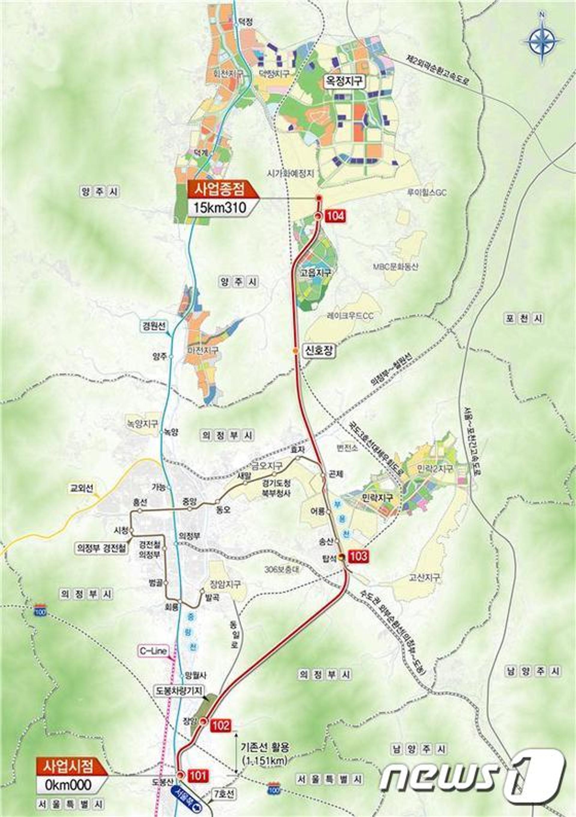 ‘도봉산~옥정 광역철도’ 추진 본격화‥전 구간 사업계획 승인 연말 첫삽