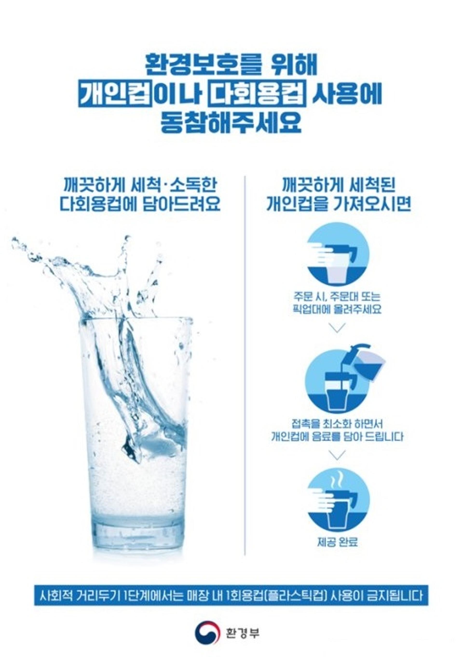 파주시, 사회적 거리두기 단계별로 1회용품 사용규제 실시