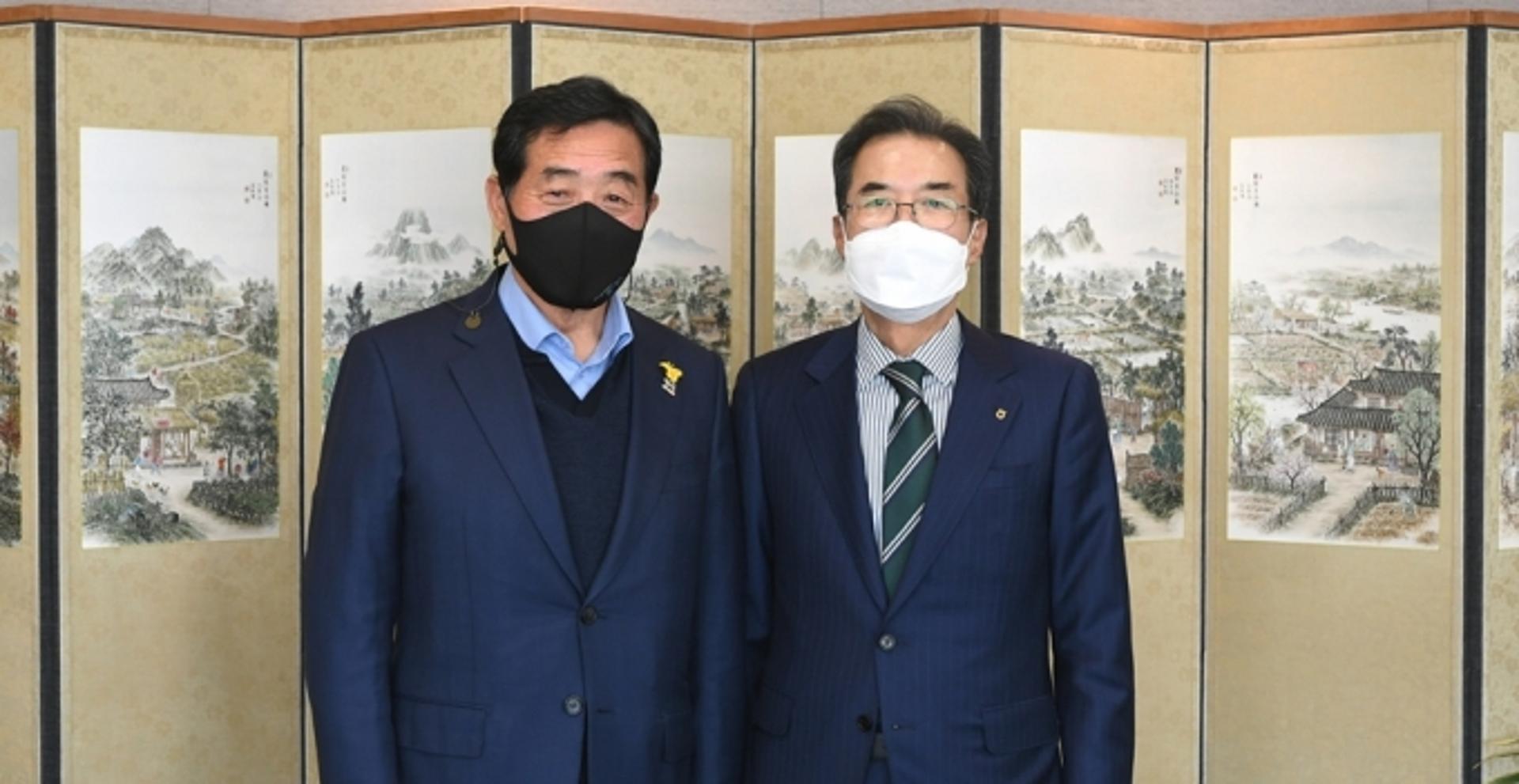 윤화섭 안산시장, 농협중앙회장 만나 상호협력 방안 논의