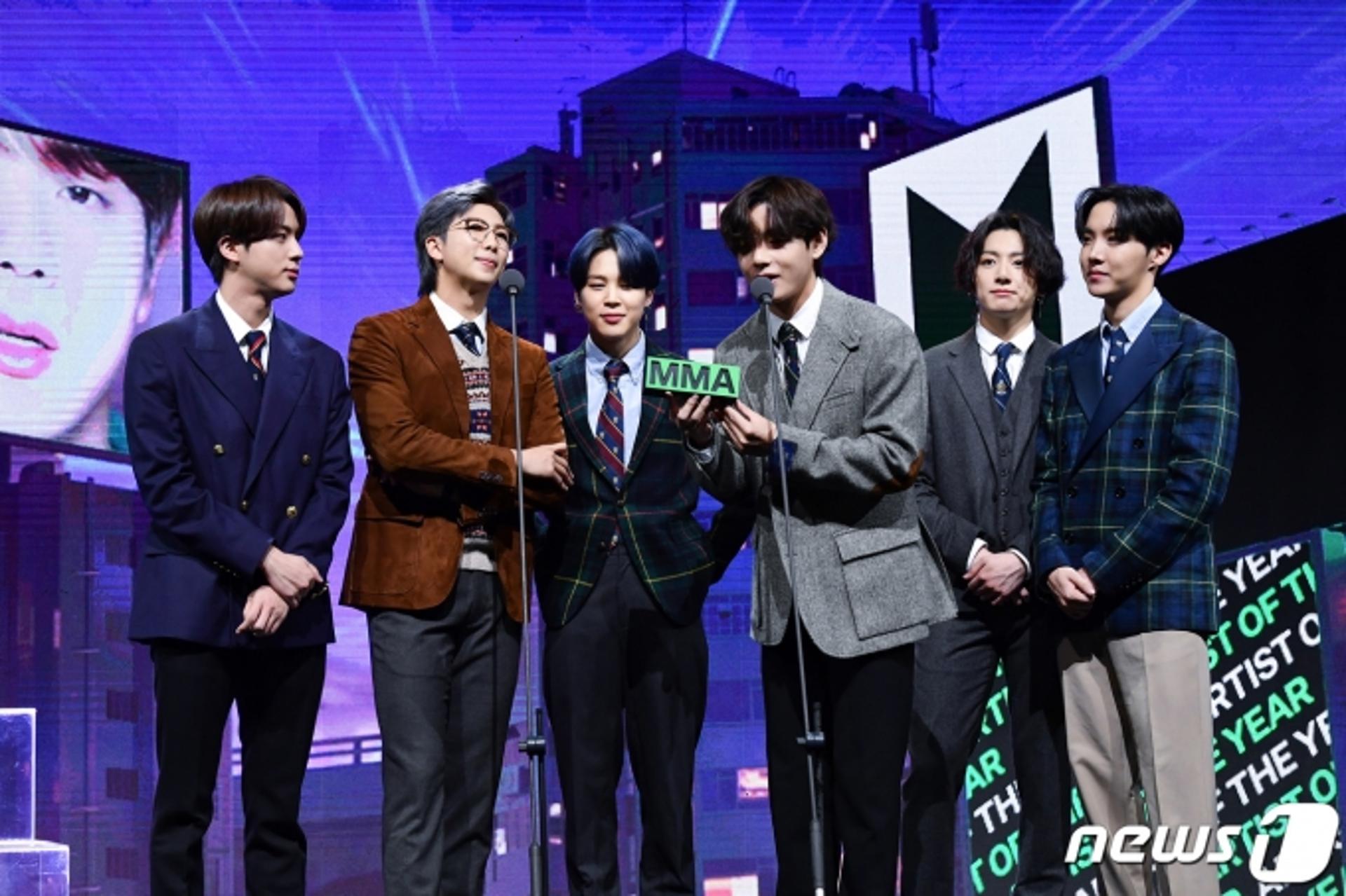 '2020 MMA' 방탄소년단, 올해의 앨범상 "가치를 증명한 기분"