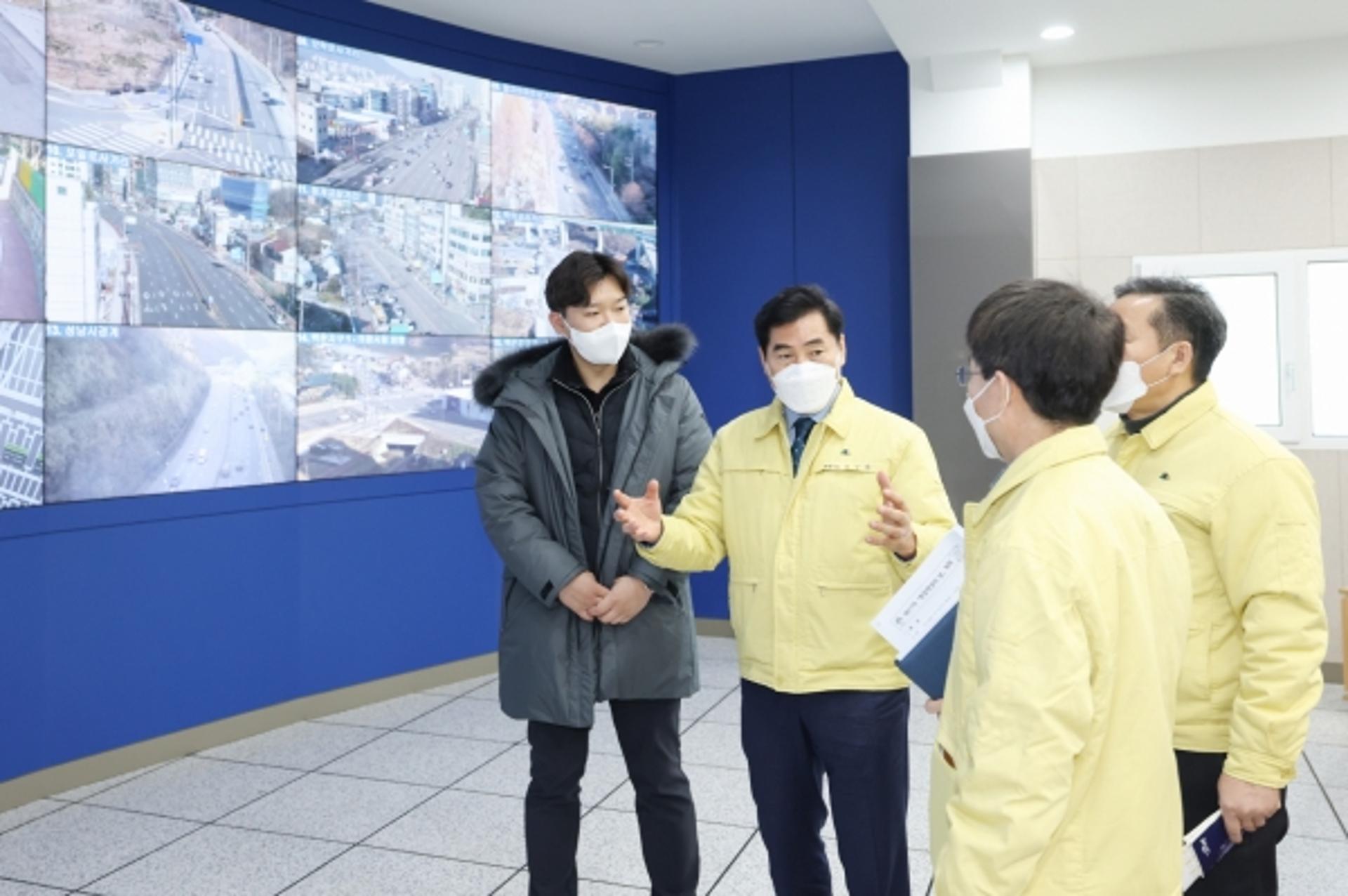 김상돈 의왕시장, 겨울철 대비 안전시설 현장점검 나서