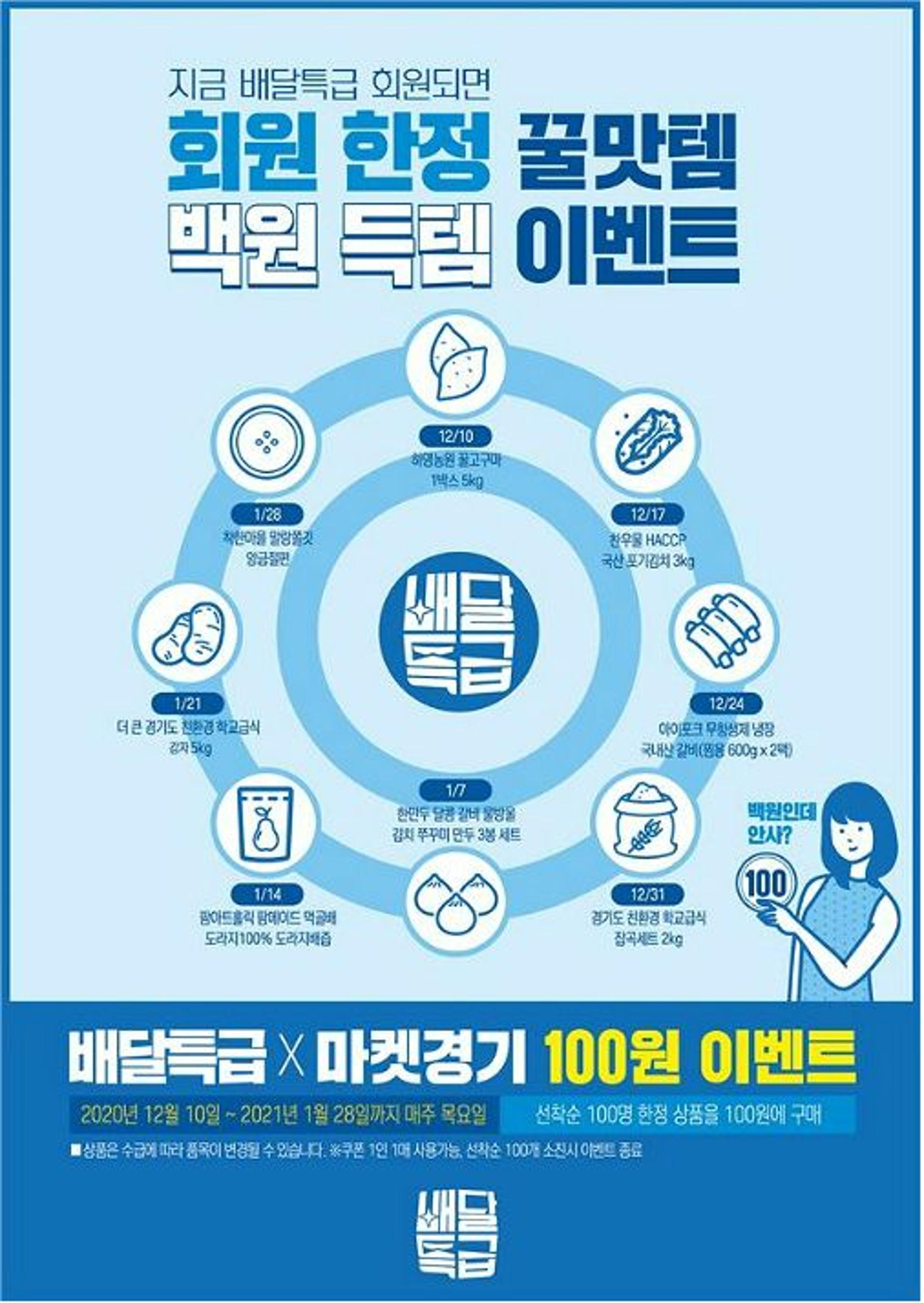 ‘100원딜’ 특급이벤트 1분만에 마감 ‘기염’…배달특급이 마련한 이벤트