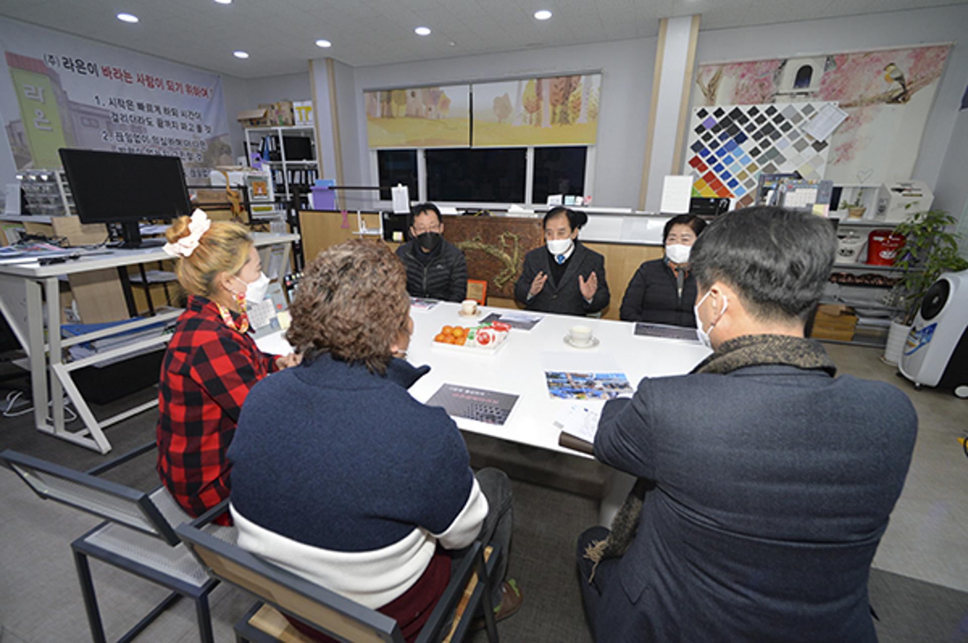 포천시, 금속 가공 전문기업 ㈜라은 방문 격려
