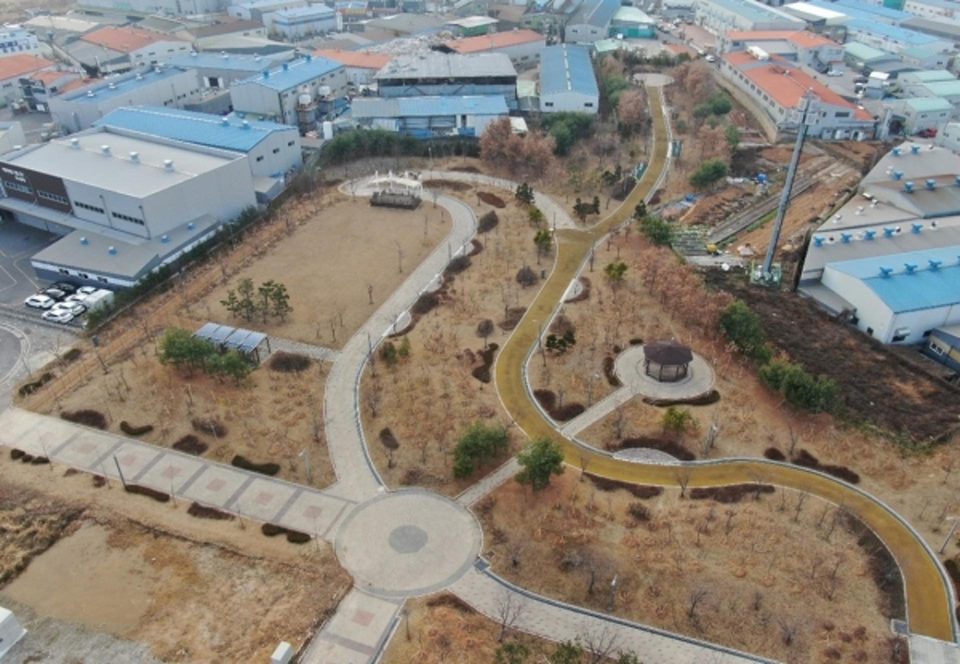 김포시, 학운2산업단지 내 미세먼지 저감숲 조성