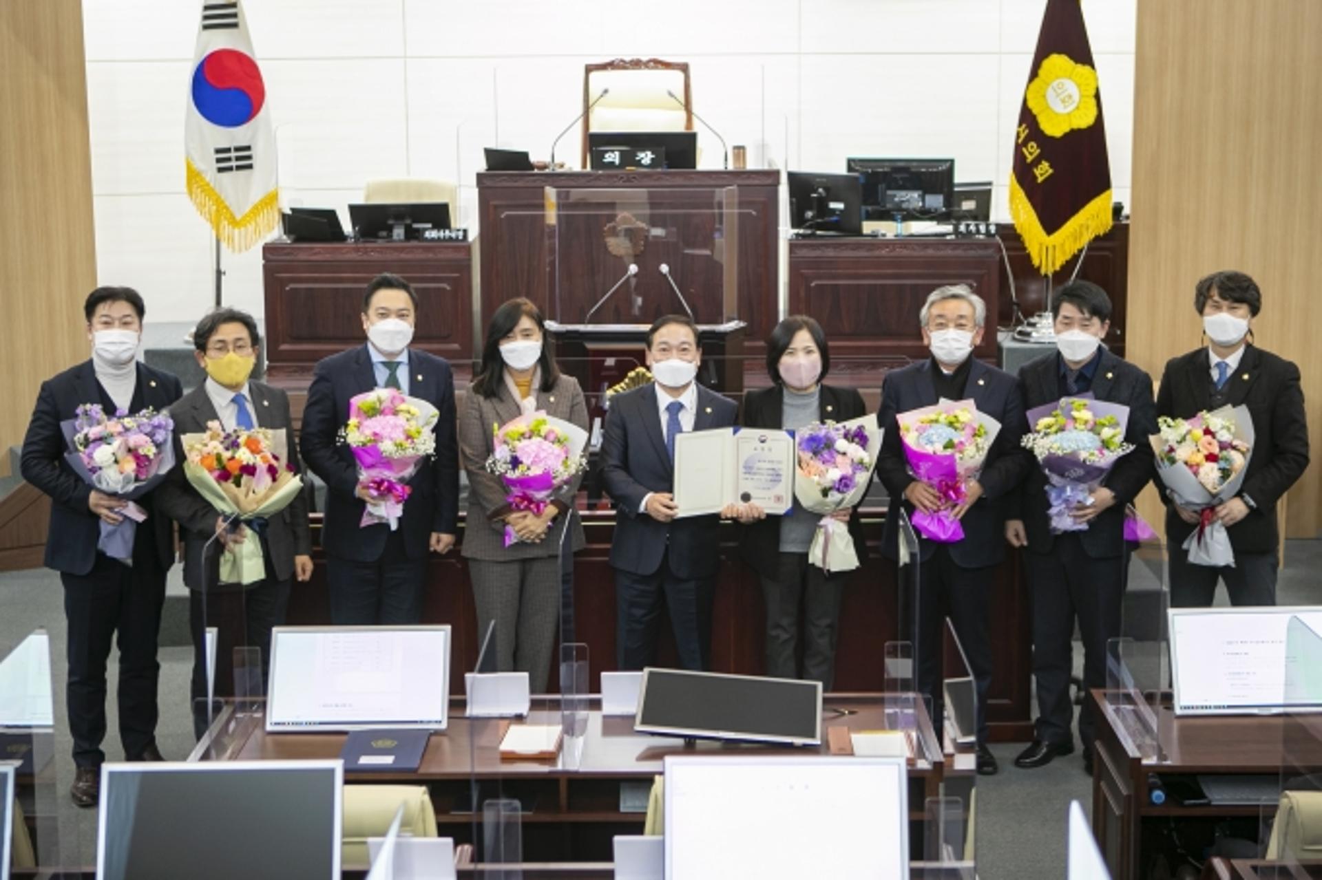 화성시의회, 2020년 우수한 의정활동을 펼친 지방의회로 선정