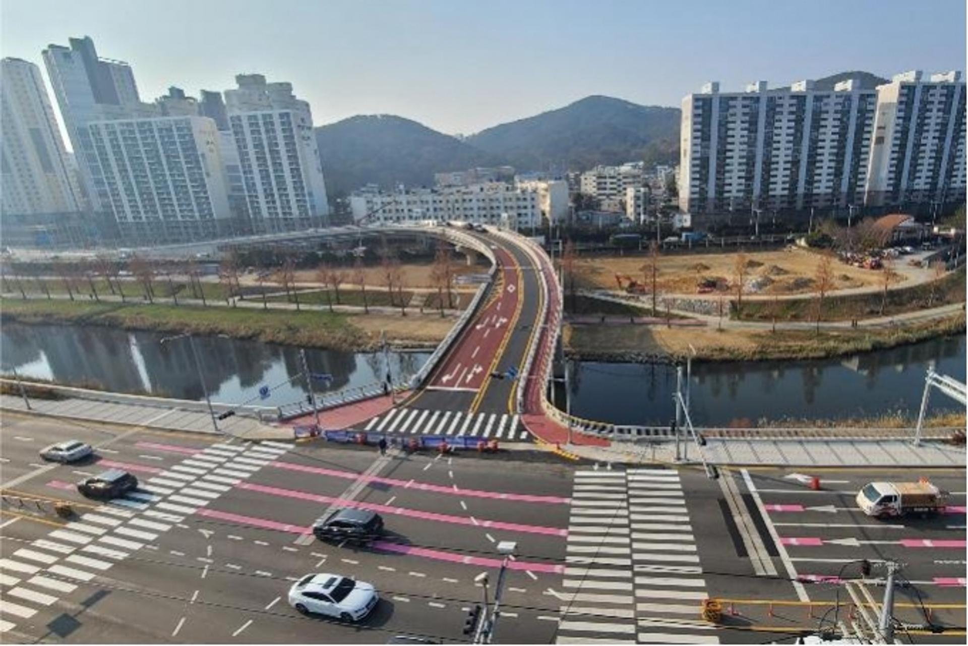 부산시, 해운대구 '수영강 횡단도로' 개통… 수영강변대로~삼어로 연결