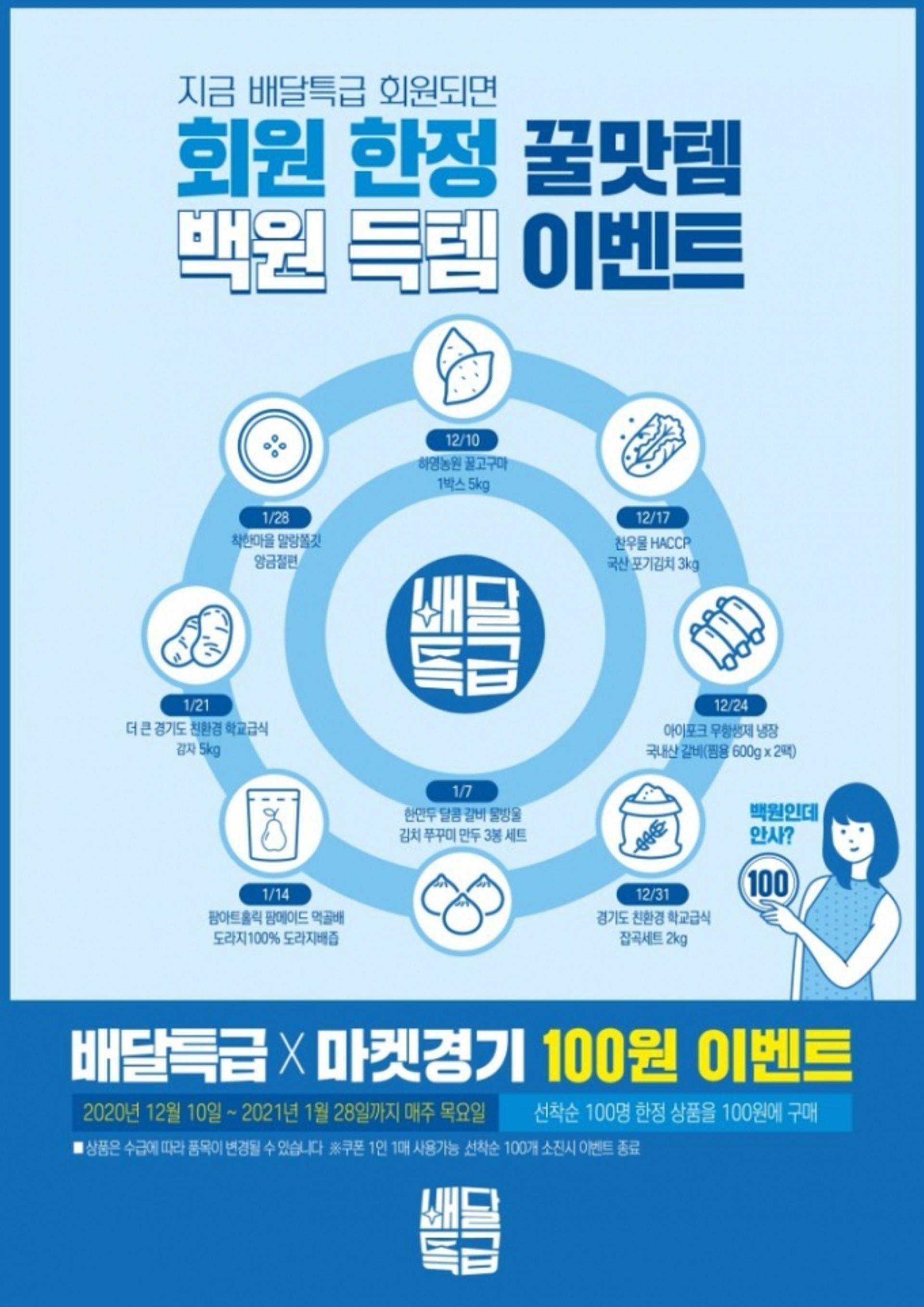 입소문 탄 ‘배달특급 100원딜’ 6연속 1분 매진