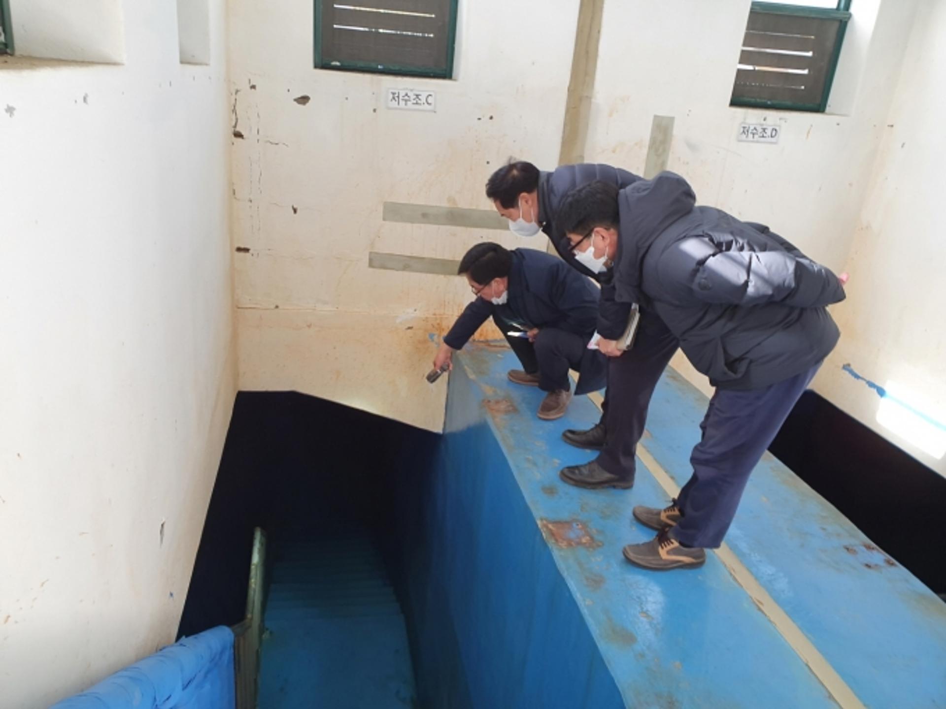 고양시 상하수도사업소, 대자배수지 신설공사 현장점검 나서