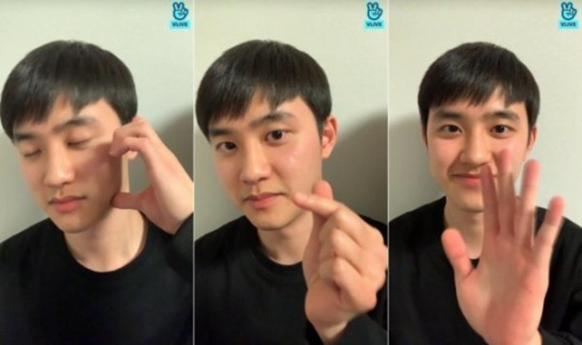 디오 전역 소감 "엑소엘 기다려줘서 고마워"