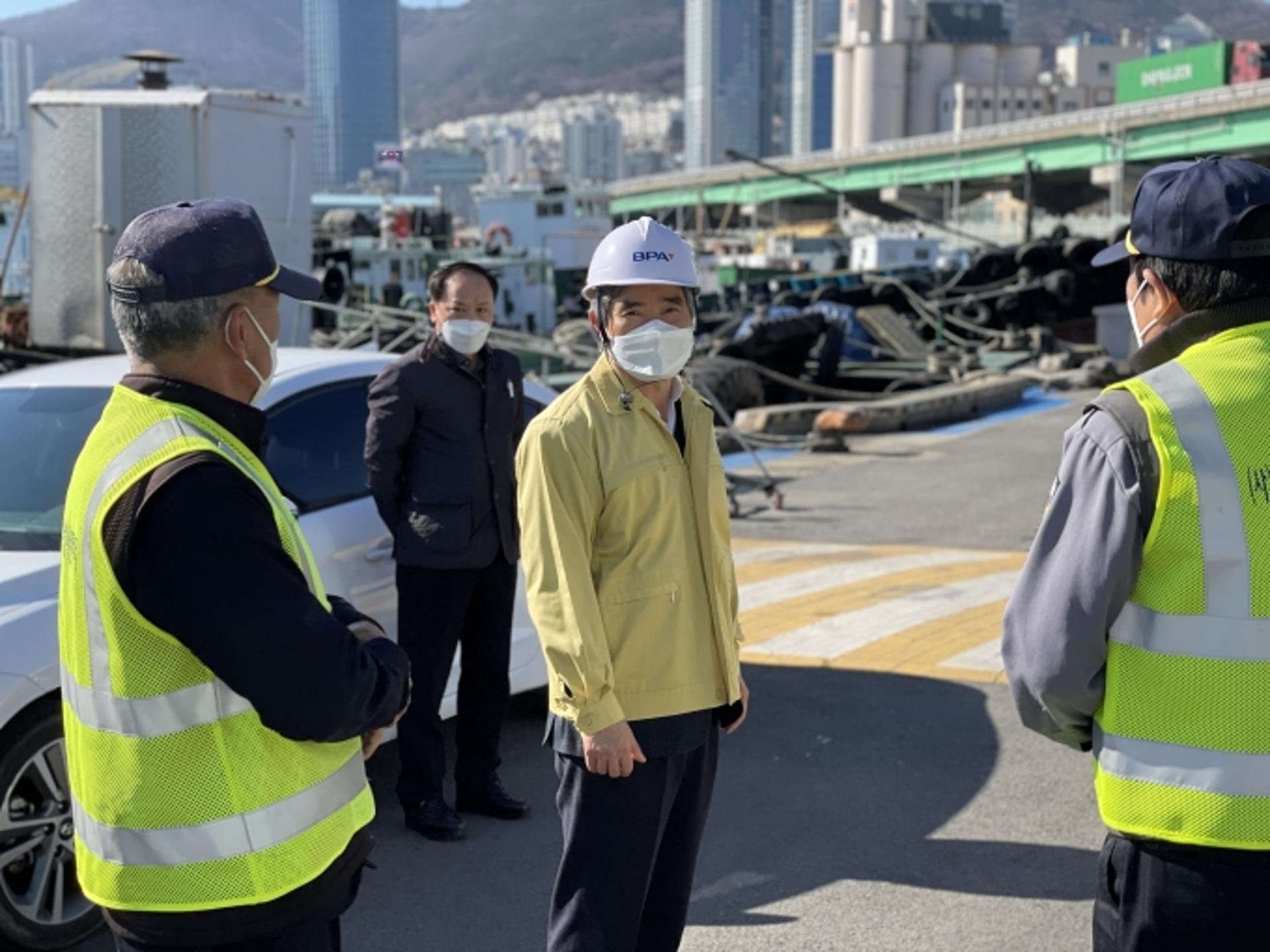 남기찬 부산항만공사 사장, 부산항 항만근로자 격려 및 안전점검