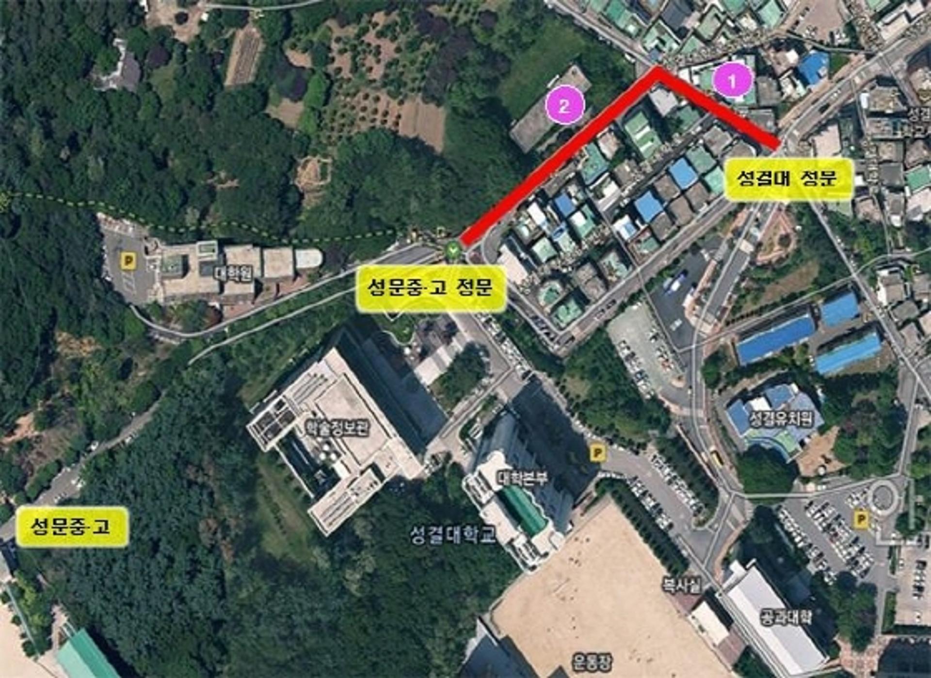 안양시, 안양8동 성문고 주변 도로확장 12월 준공…학교앞 안전 확보
