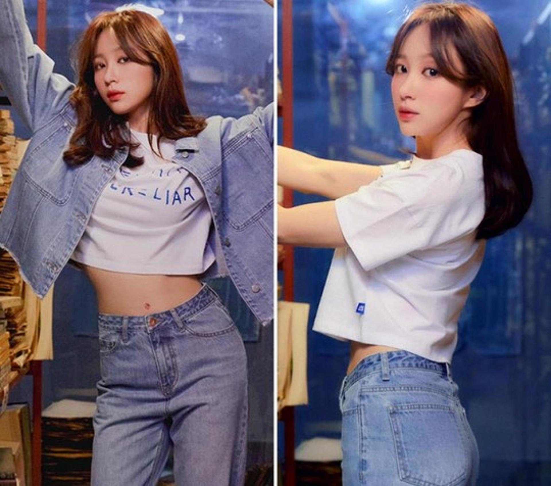 섹시한 유혹…하니, 군살 없는 허리라인 '아슬아슬'