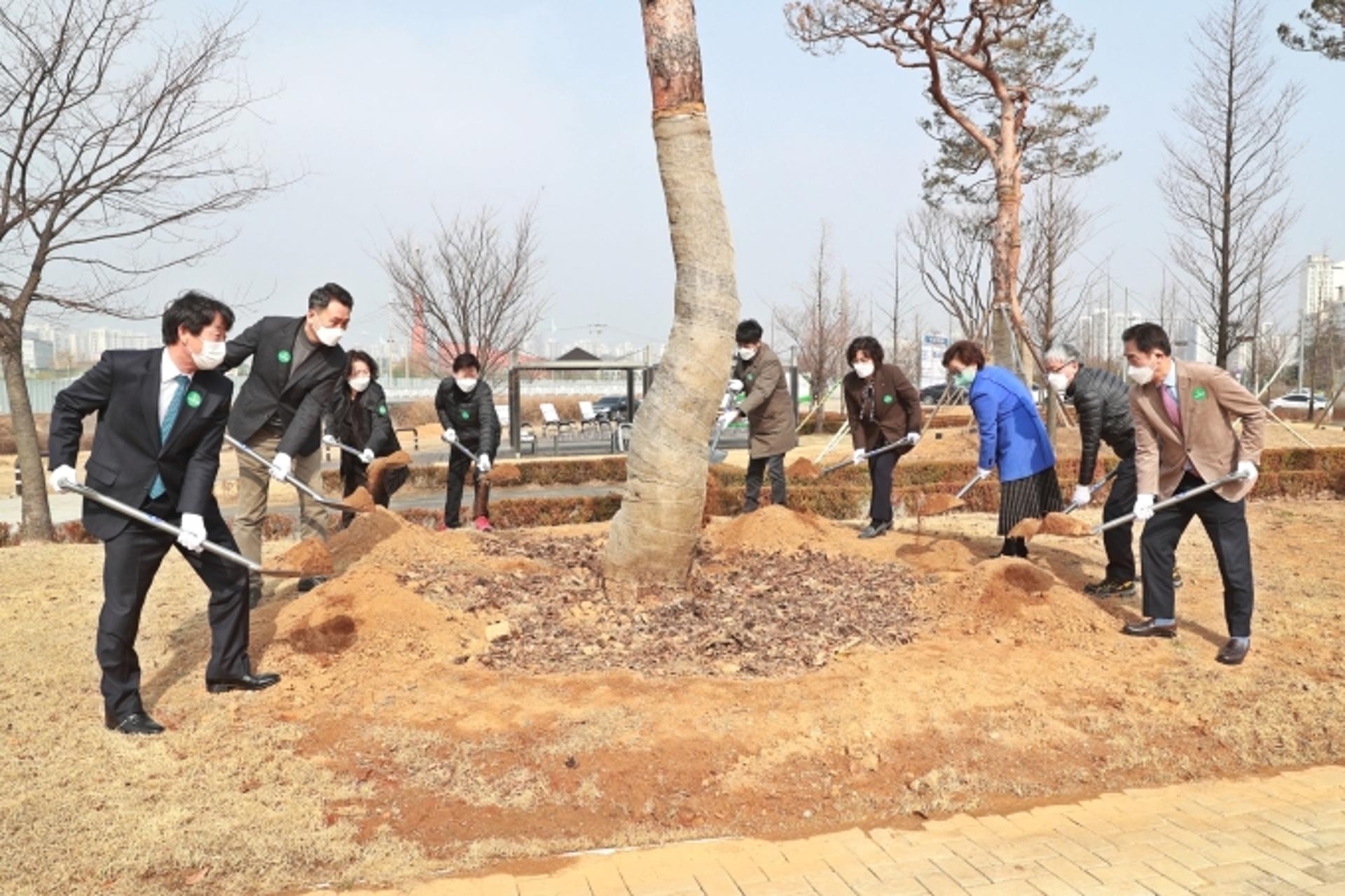 평택시 바람길숲 조성사업 착공식 열어