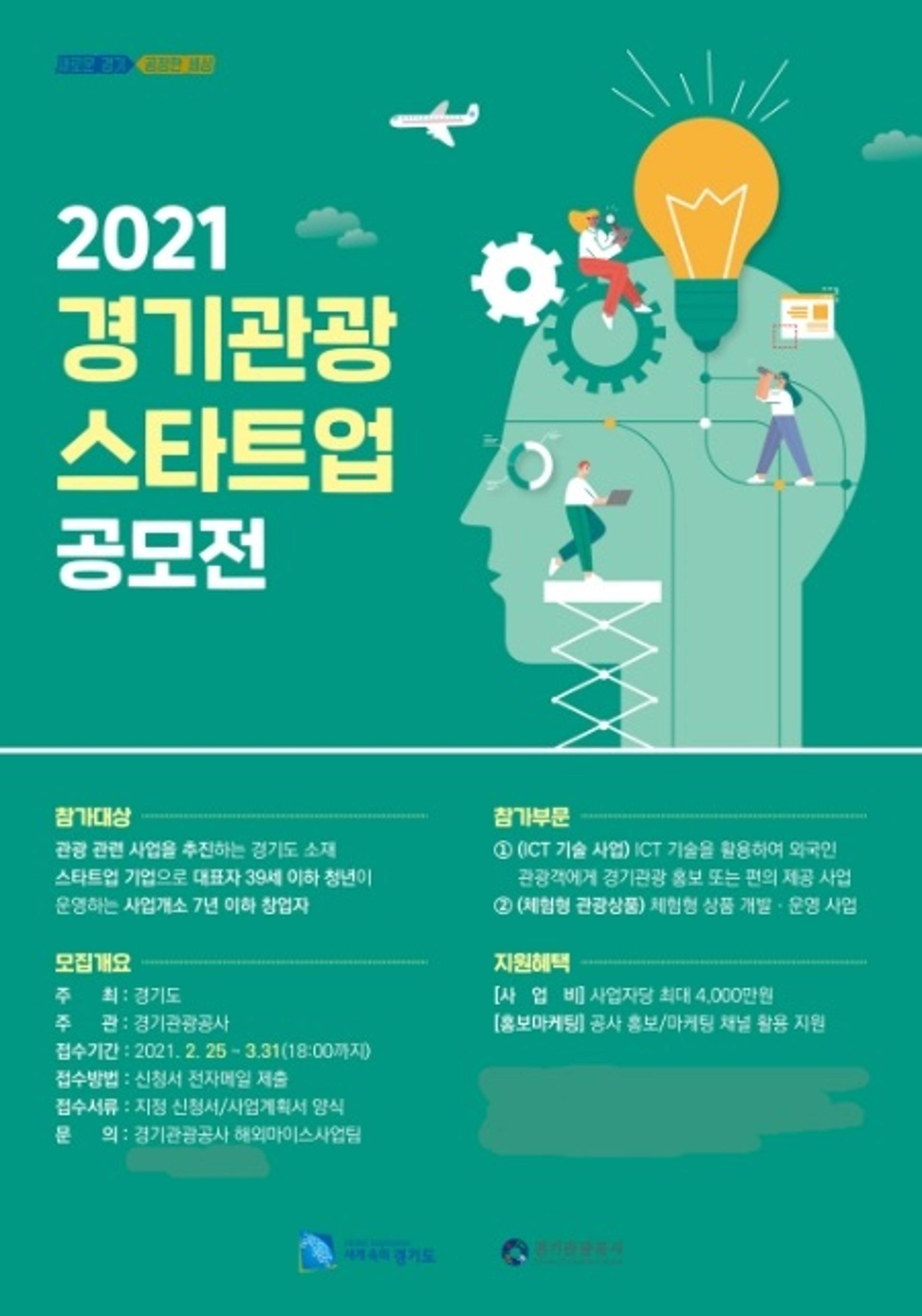 경기도, 코로나 이후 대비 혁신적 관광상품 개발 새싹기업 공모
